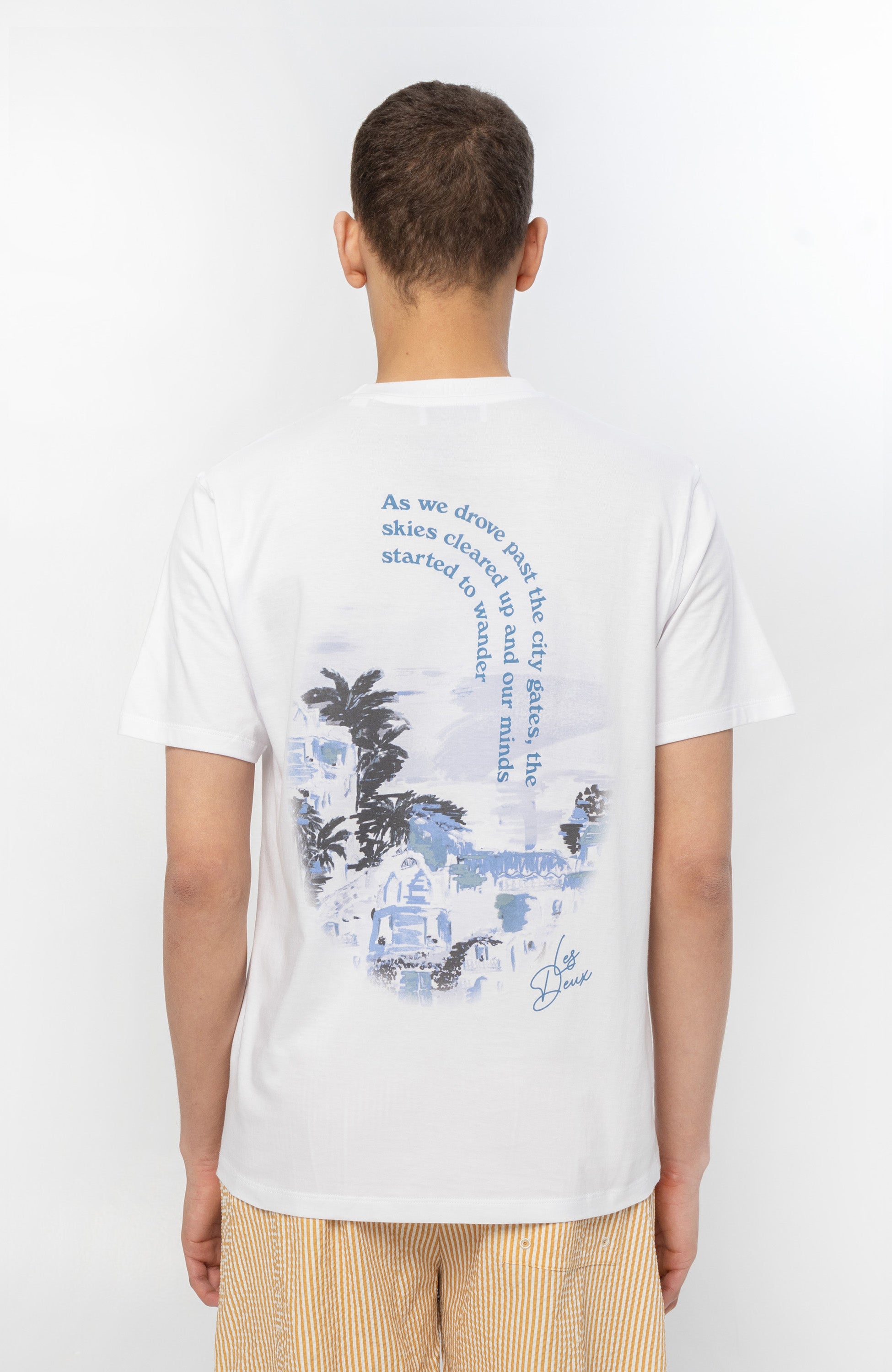 Les deux White Text-printed t-shirt coastal image 2