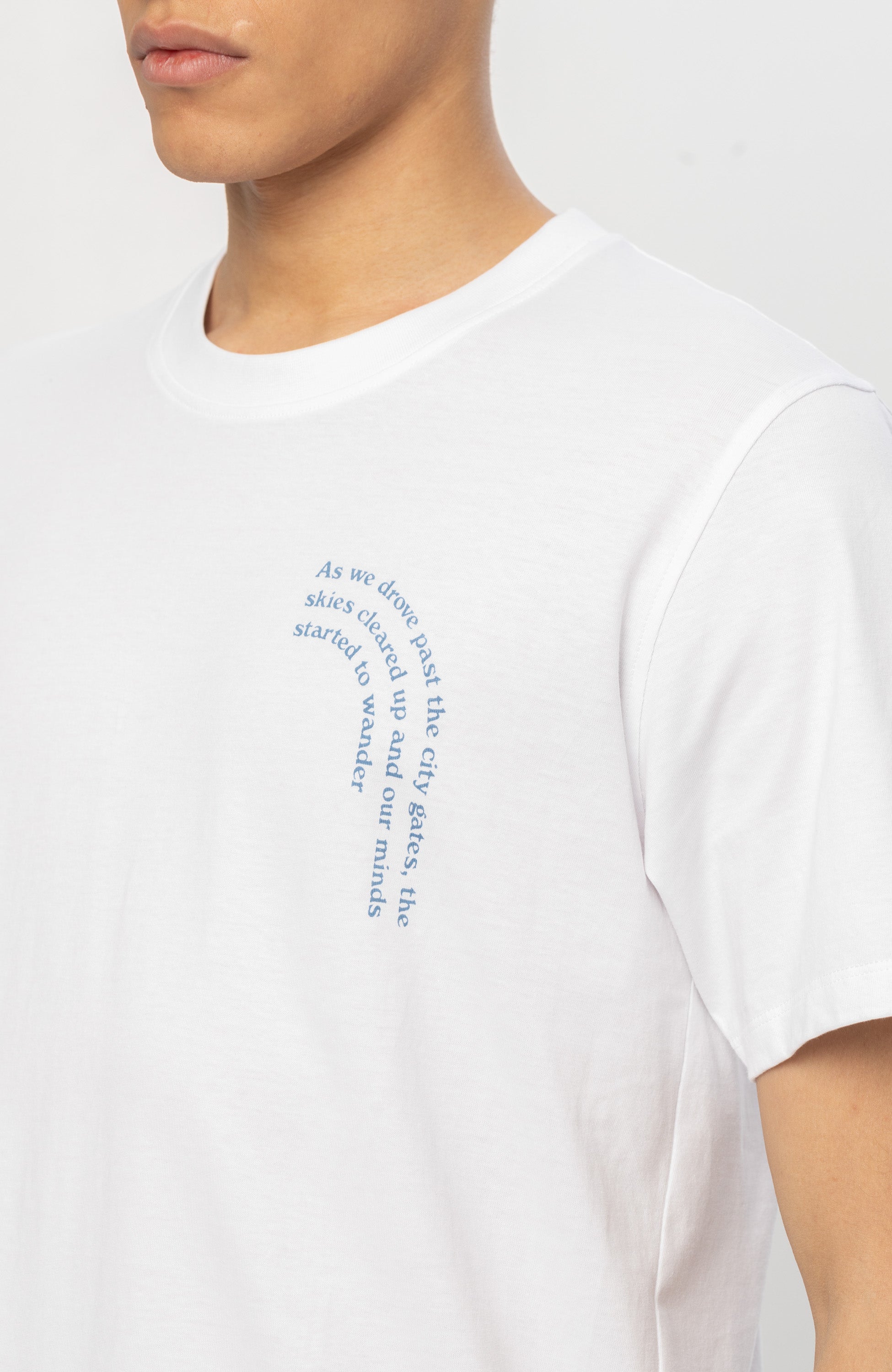 Les deux White Text-printed t-shirt coastal image 4