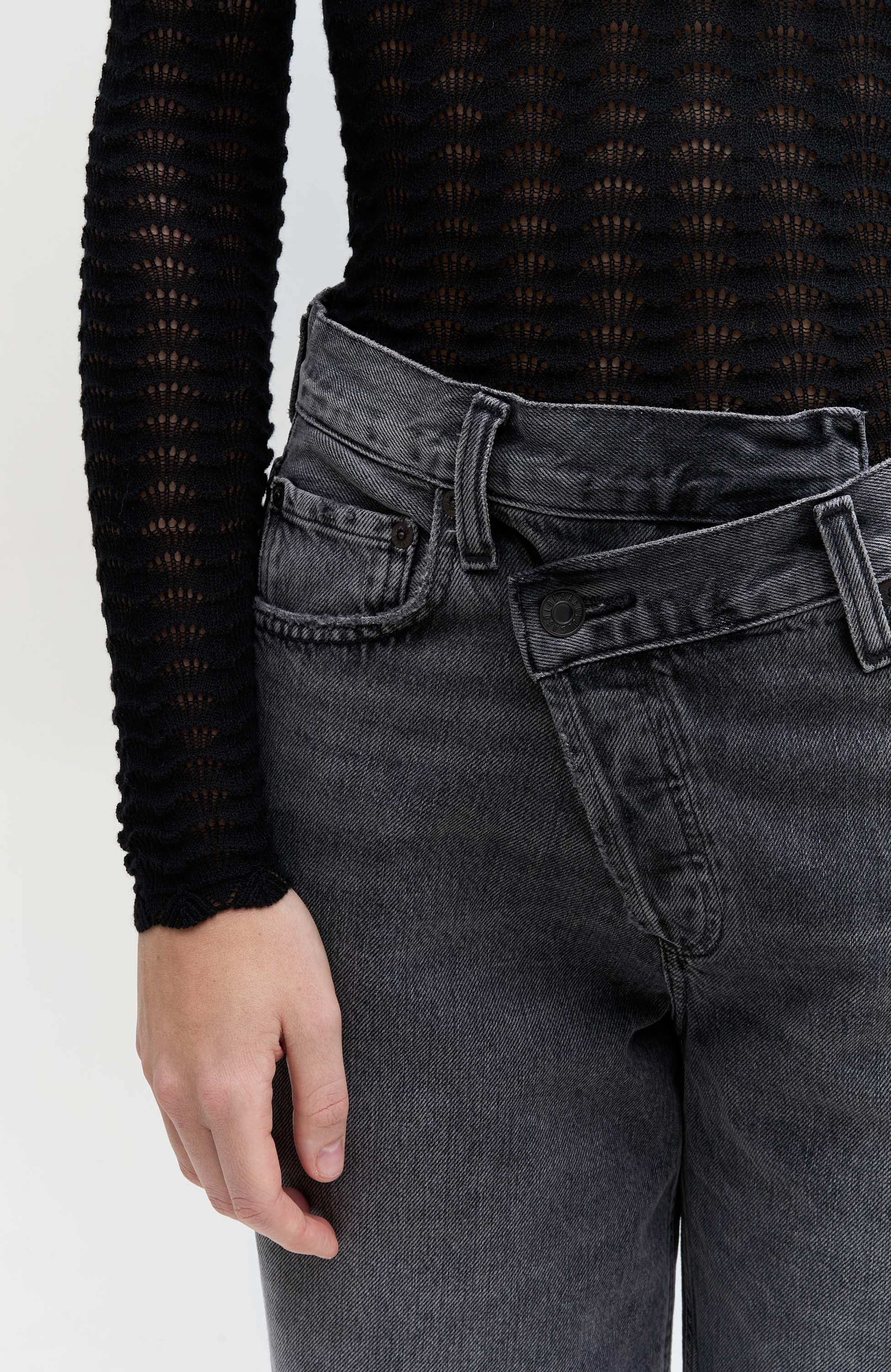 Agolde Black Jeansy criss cross image 5