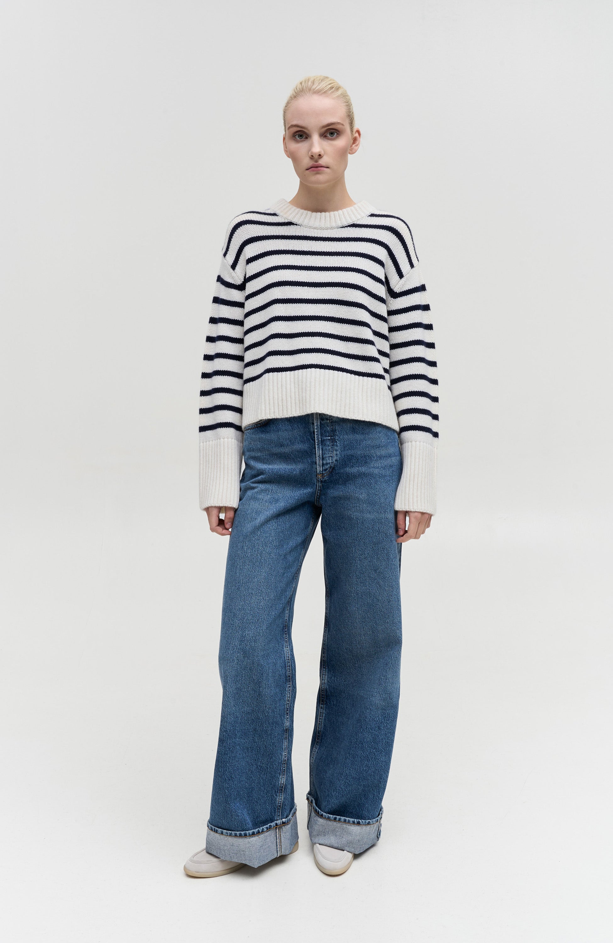 Agolde Blue Wide-leg jeans dame image 7