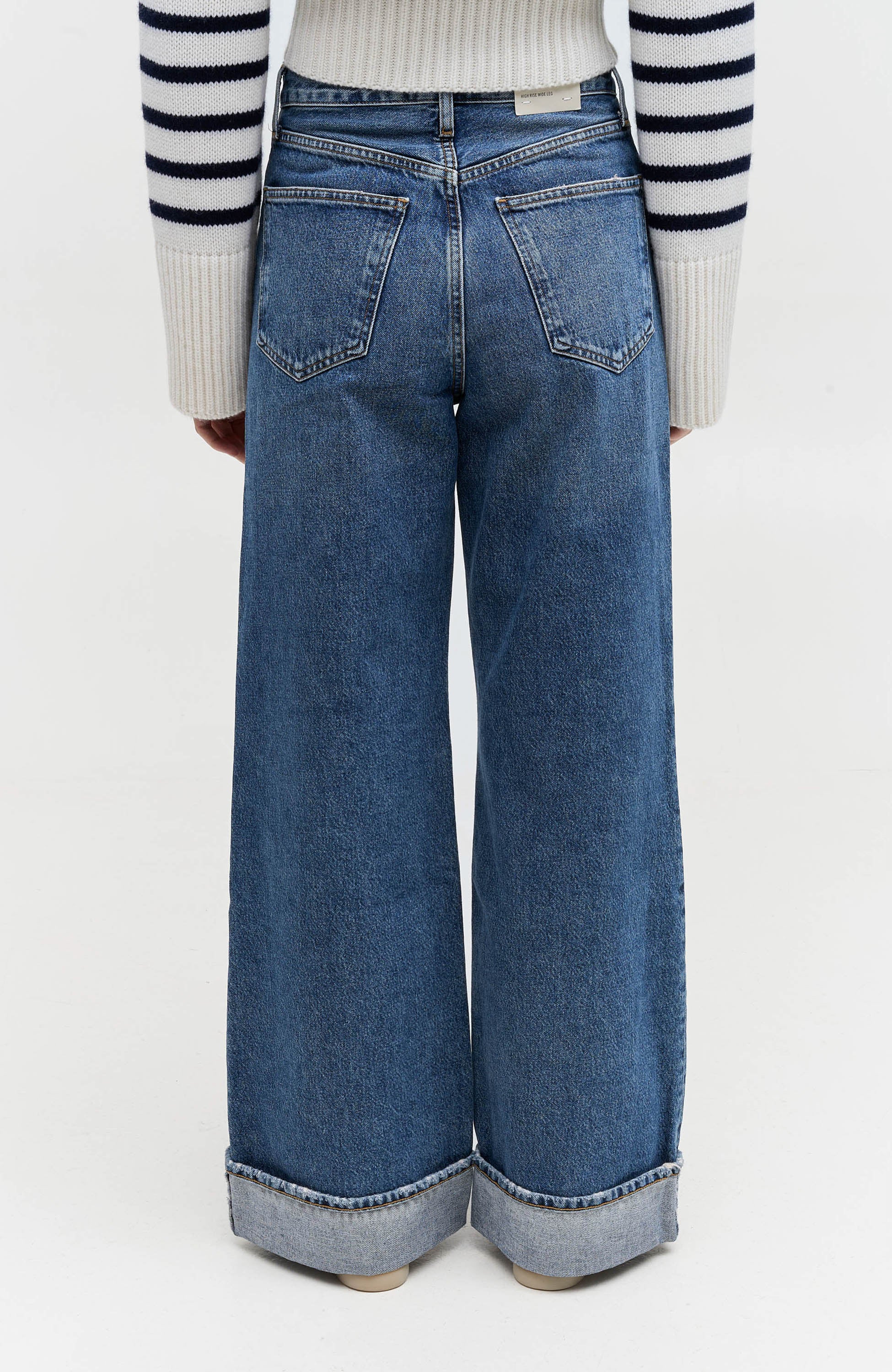 Agolde Blue Wide-leg jeans dame image 4