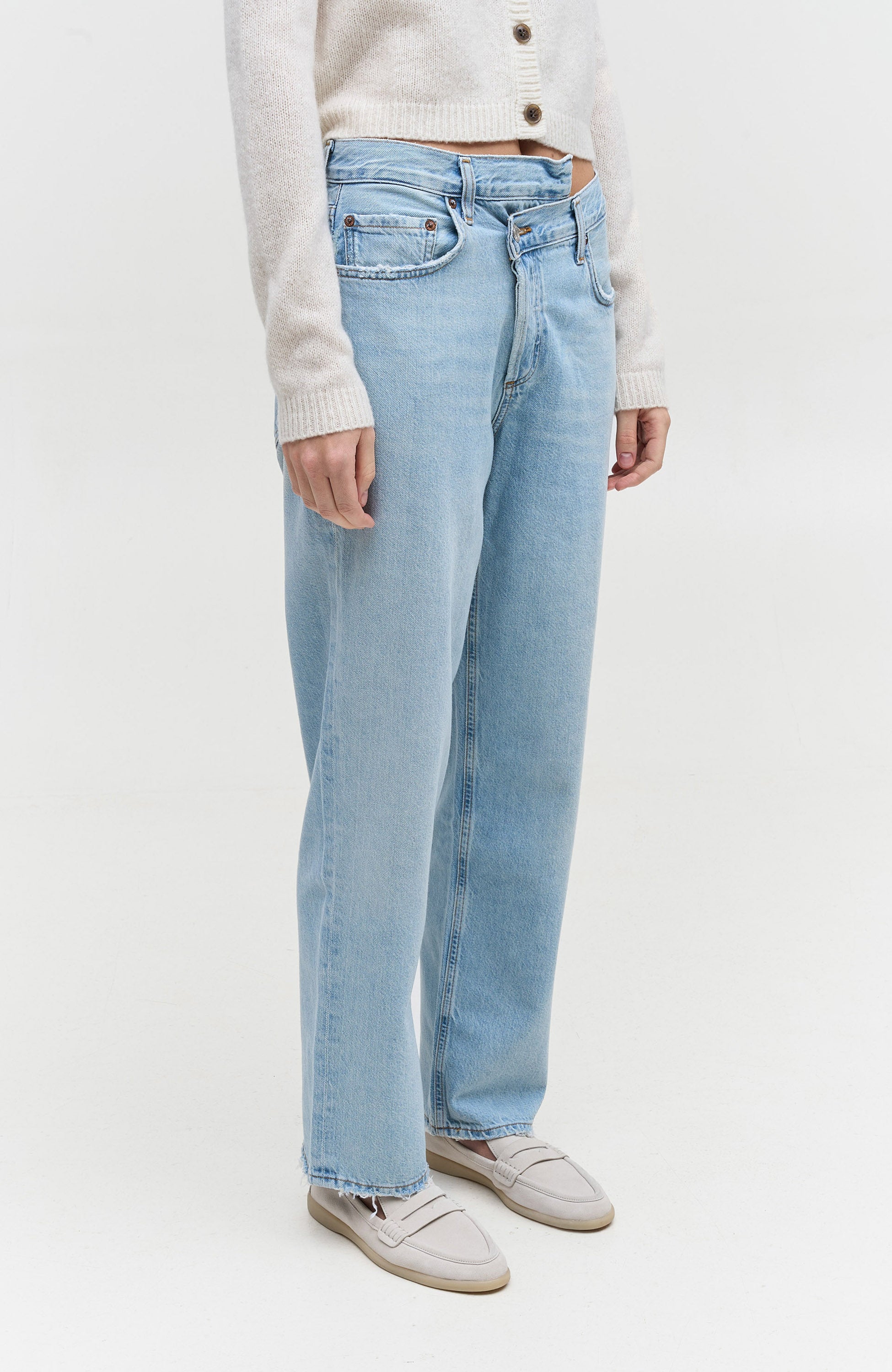 Agolde Blue Criss cross upsized jeans image 3