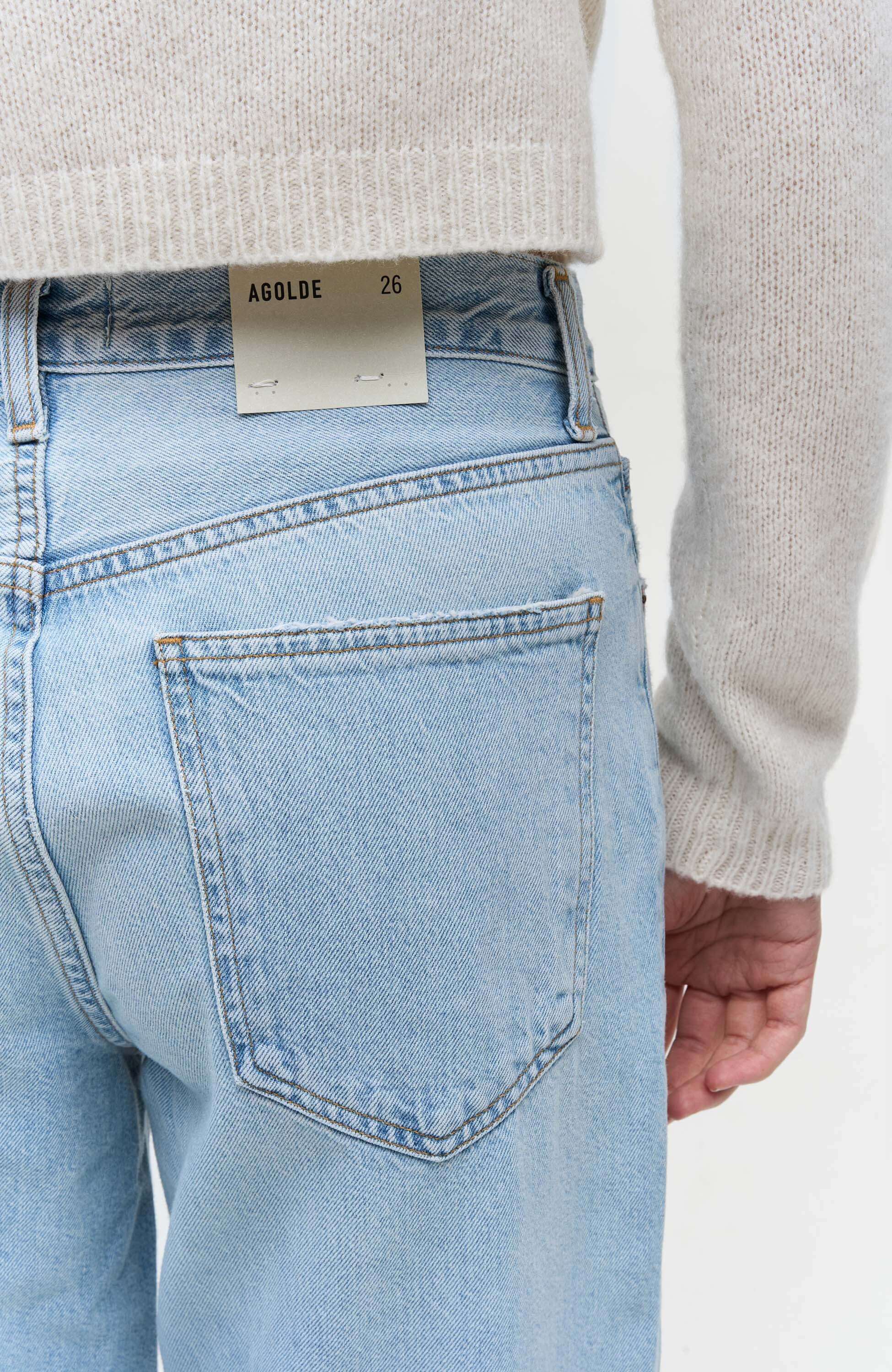 Agolde Blue Criss cross upsized jeans image 6
