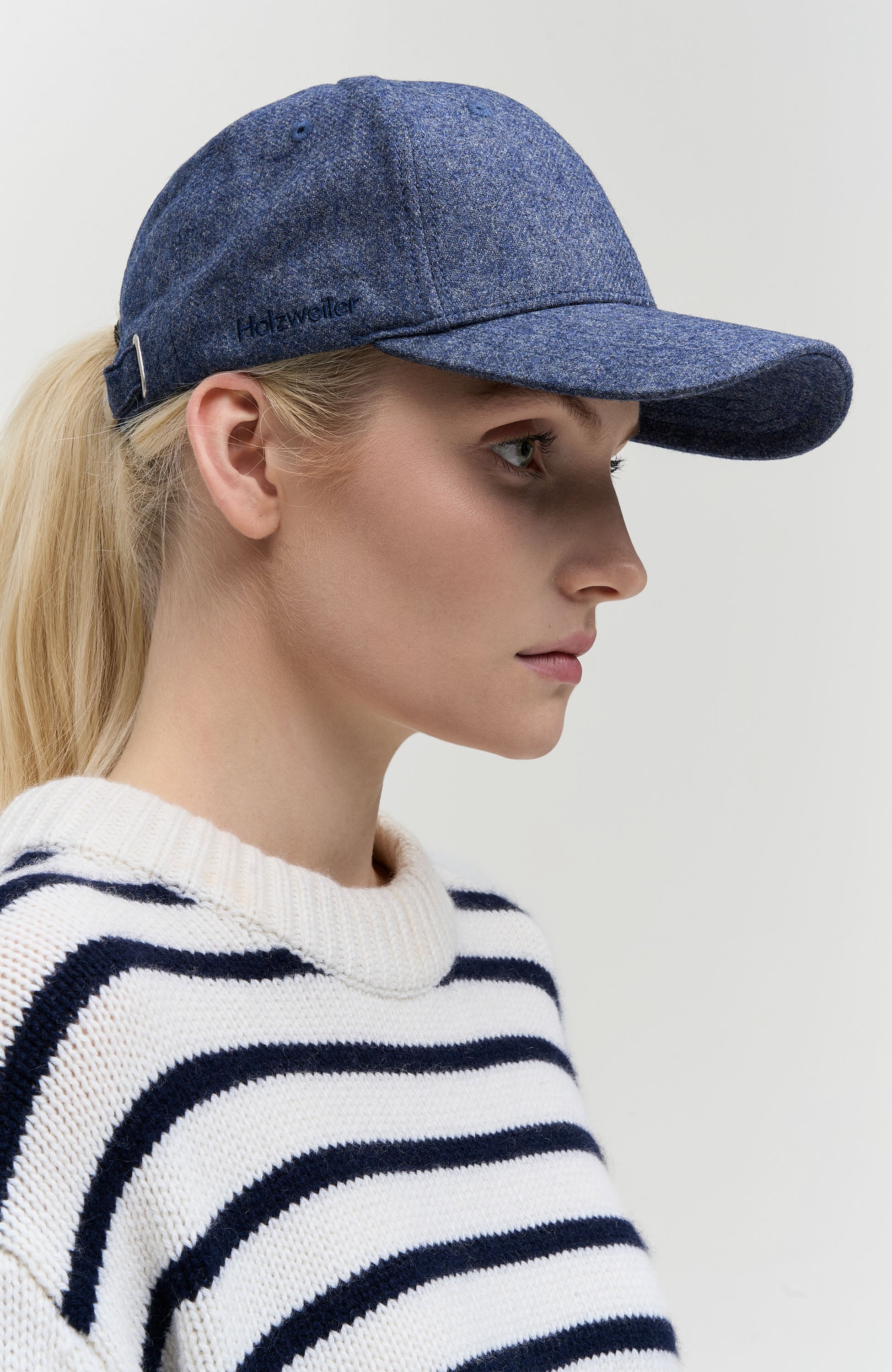 Holzweiler Blue Wool melange cap sirup image 4