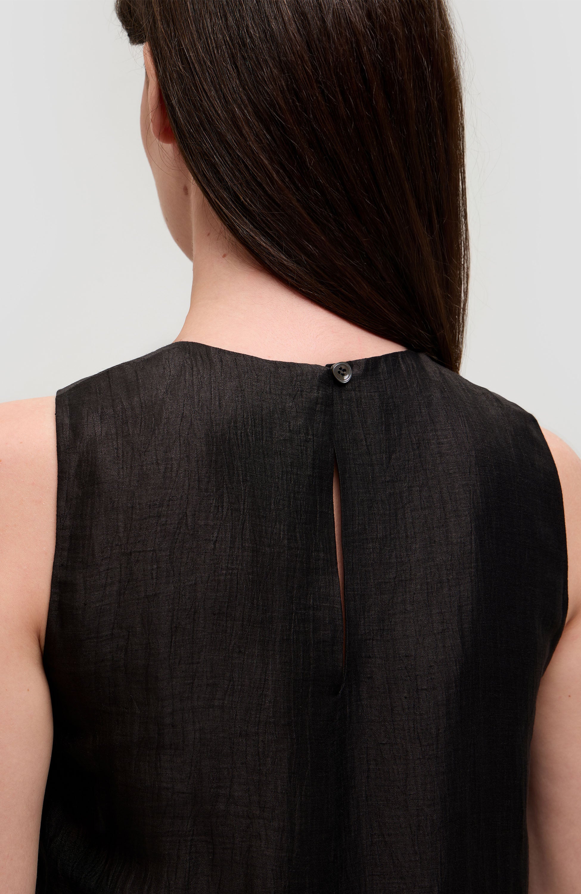 House of dagmar Black Lniana sukienka twist image 8