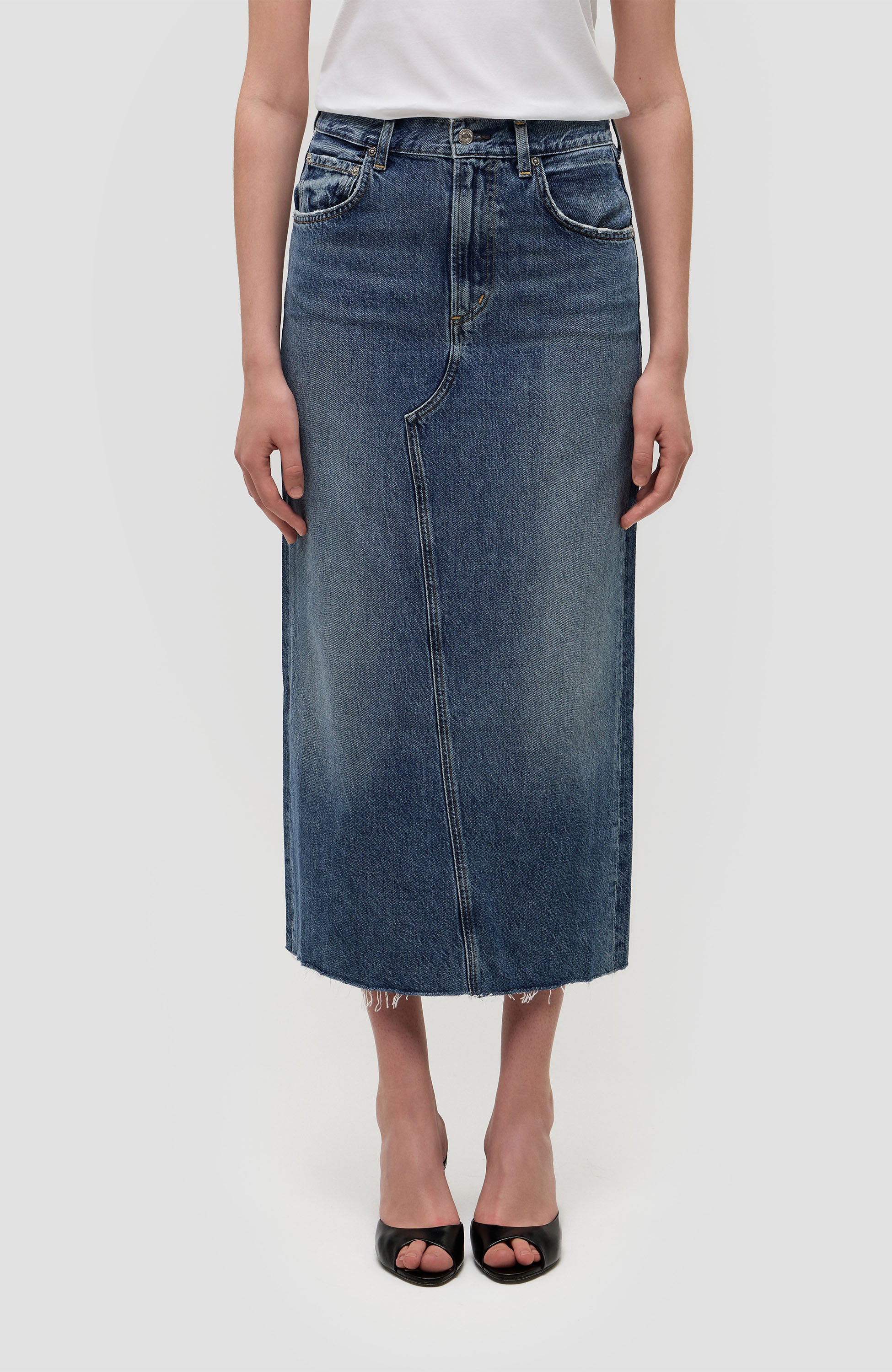 Citizens of humanity Blue Reworked maxi skirt circolo image 3
