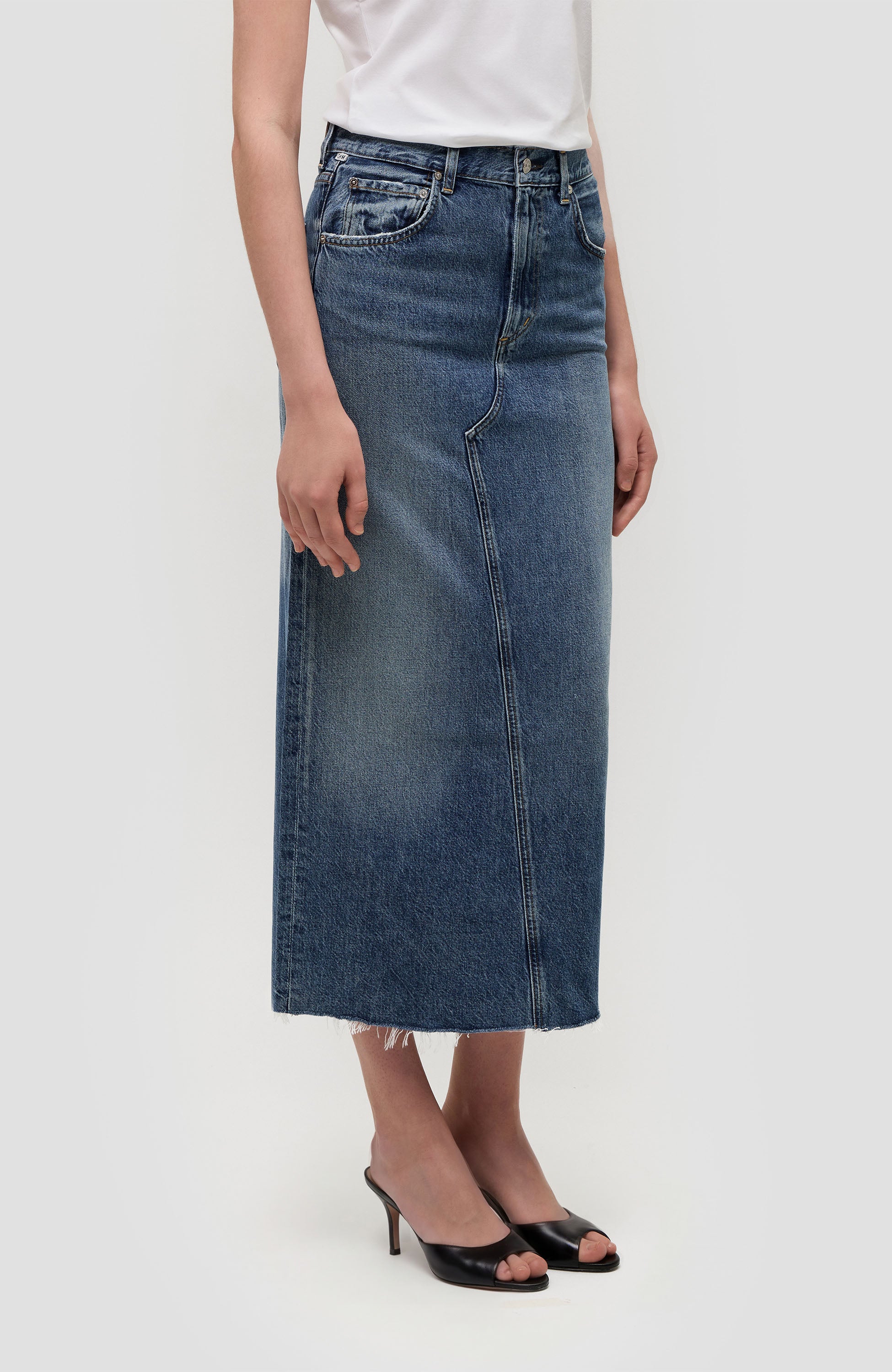 Citizens of humanity Blue Reworked maxi skirt circolo image 4
