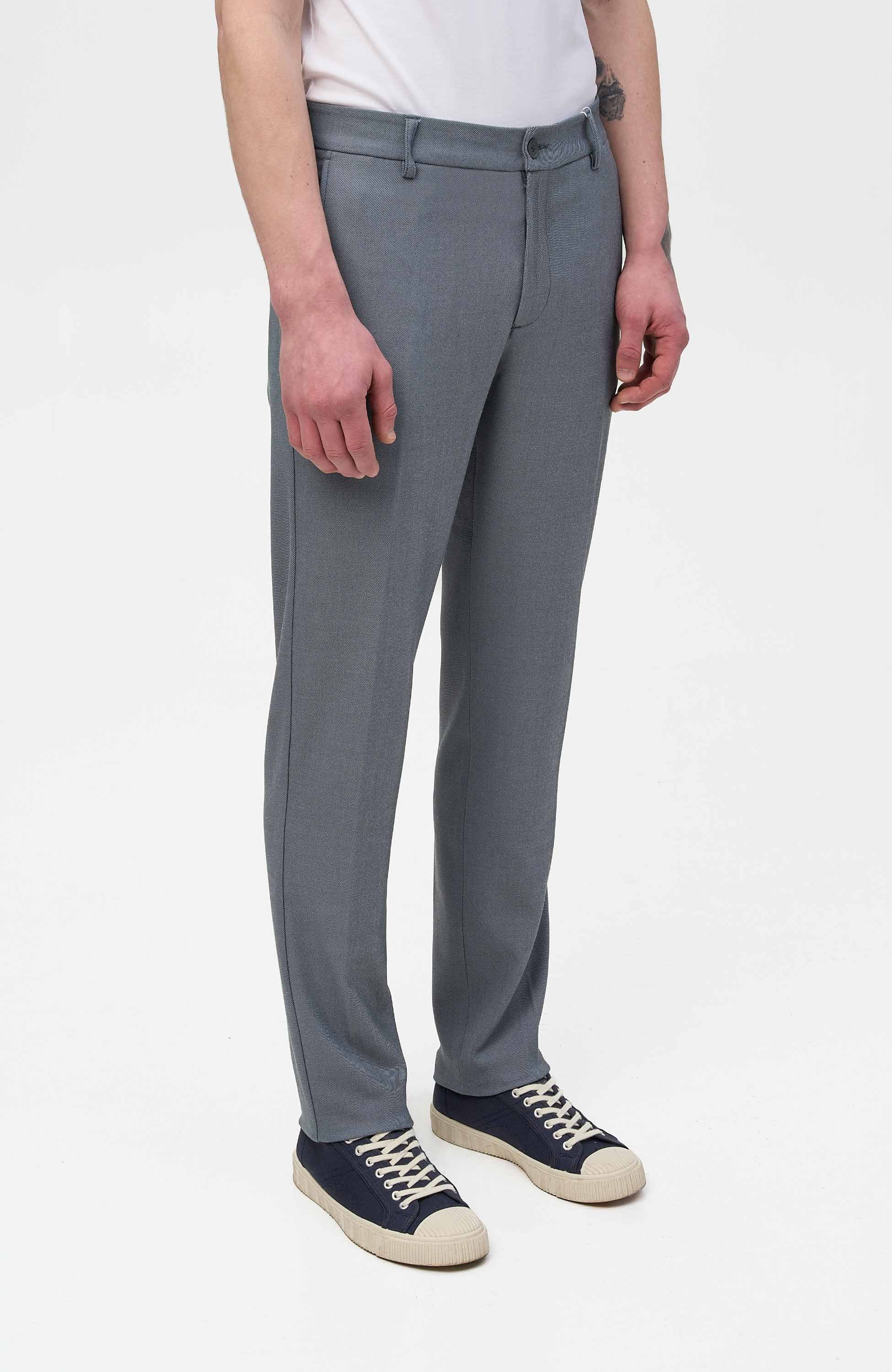 Les deux Blue Mellange suit trousers como image 3