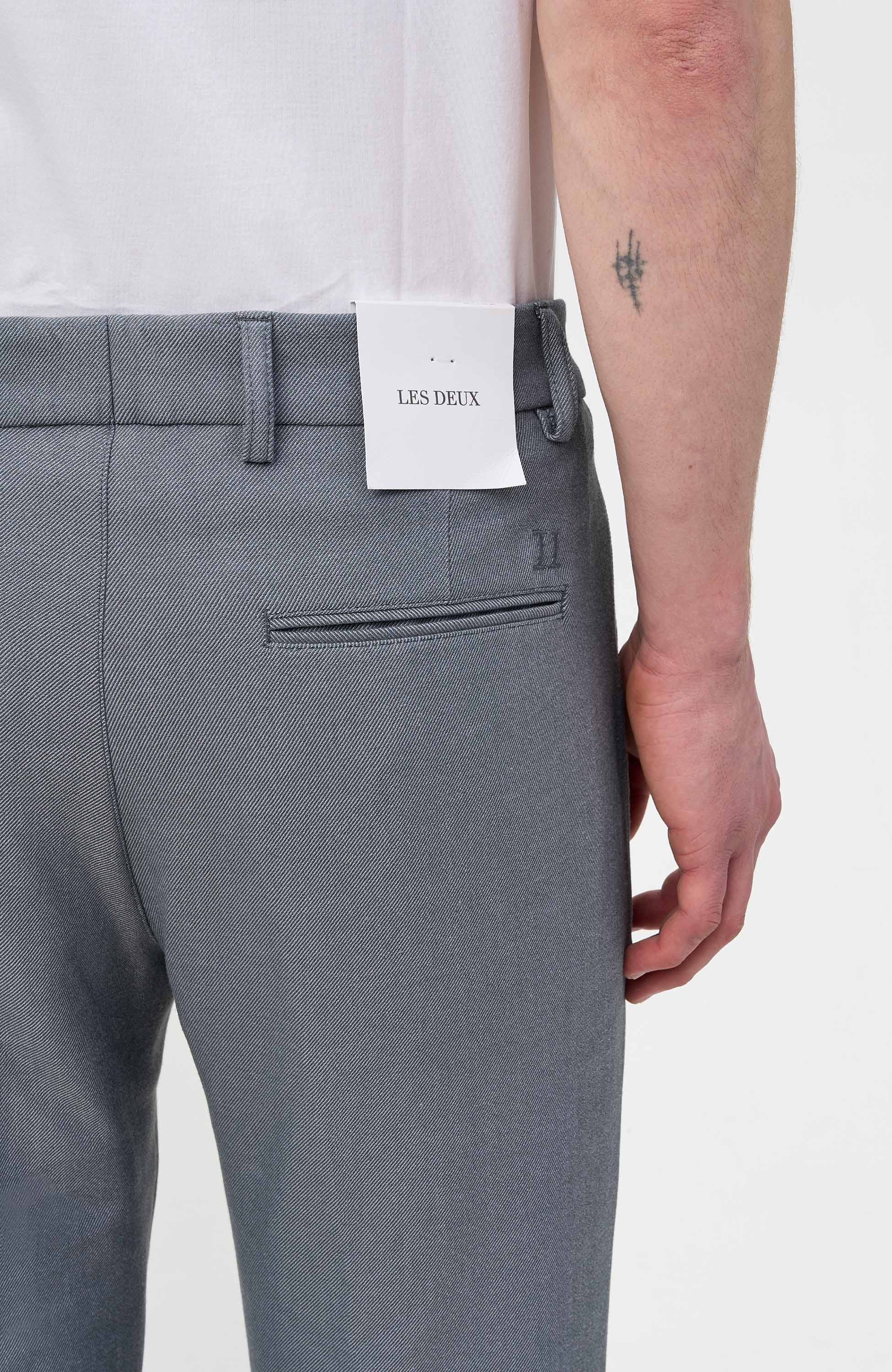 Les deux Blue Mellange suit trousers como image 4