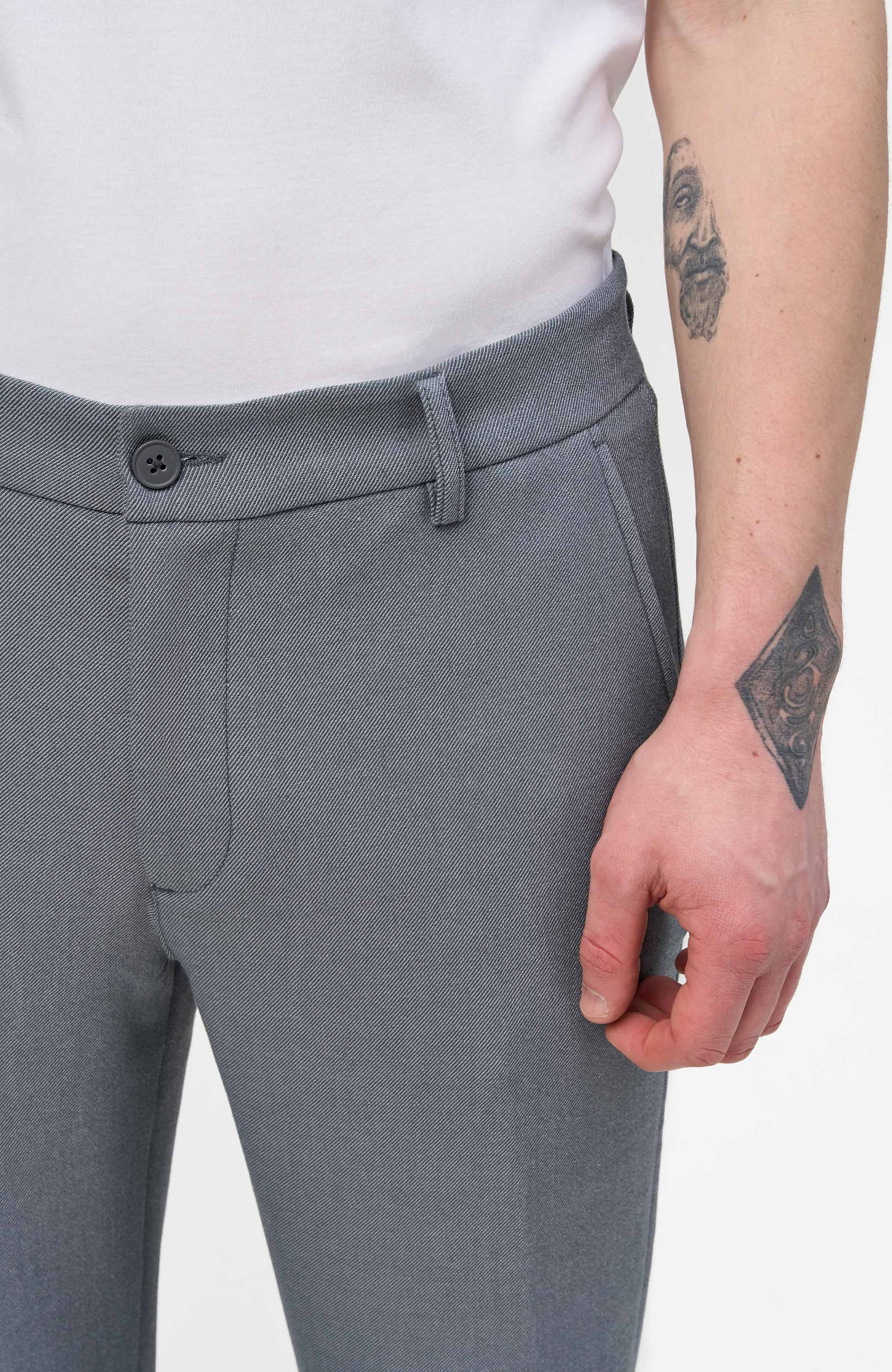 Les deux Blue Mellange suit trousers como image 5