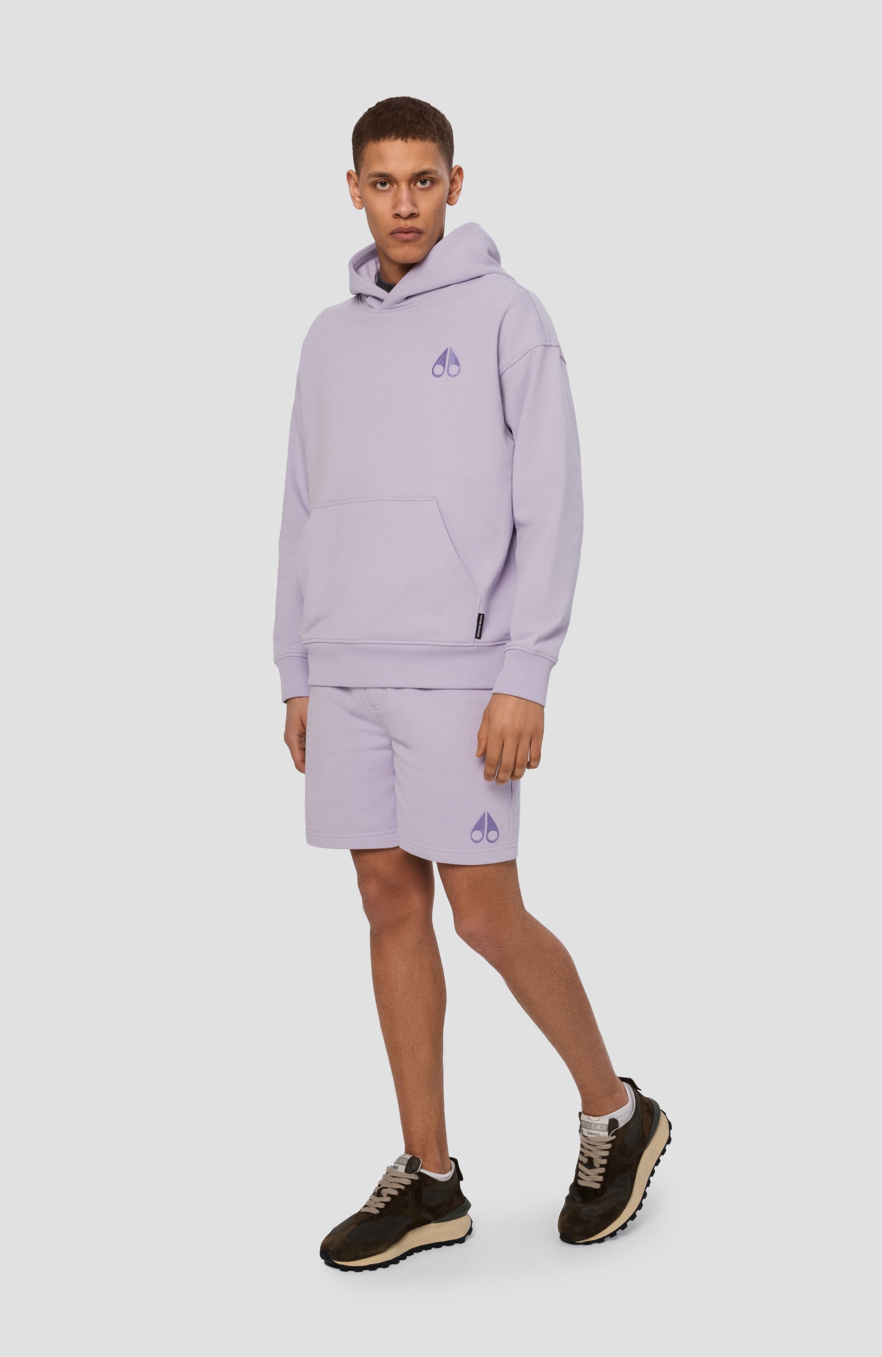 Moose knuckles Purple Drawstring cotton shorts clyde image 7