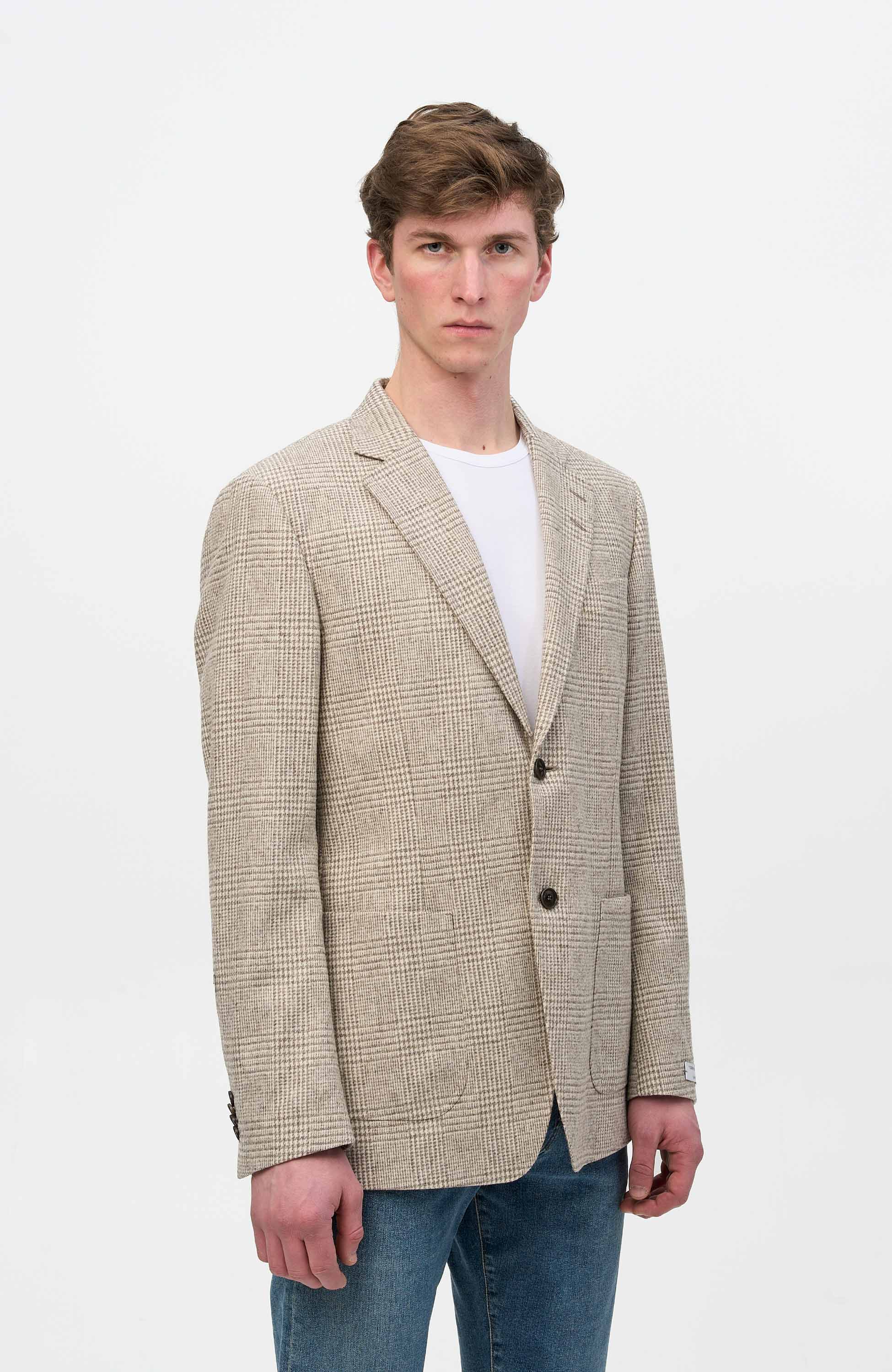 Tiger of sweden Beige Casualowa marynarka z mieszanki wełny jeffery l image 3