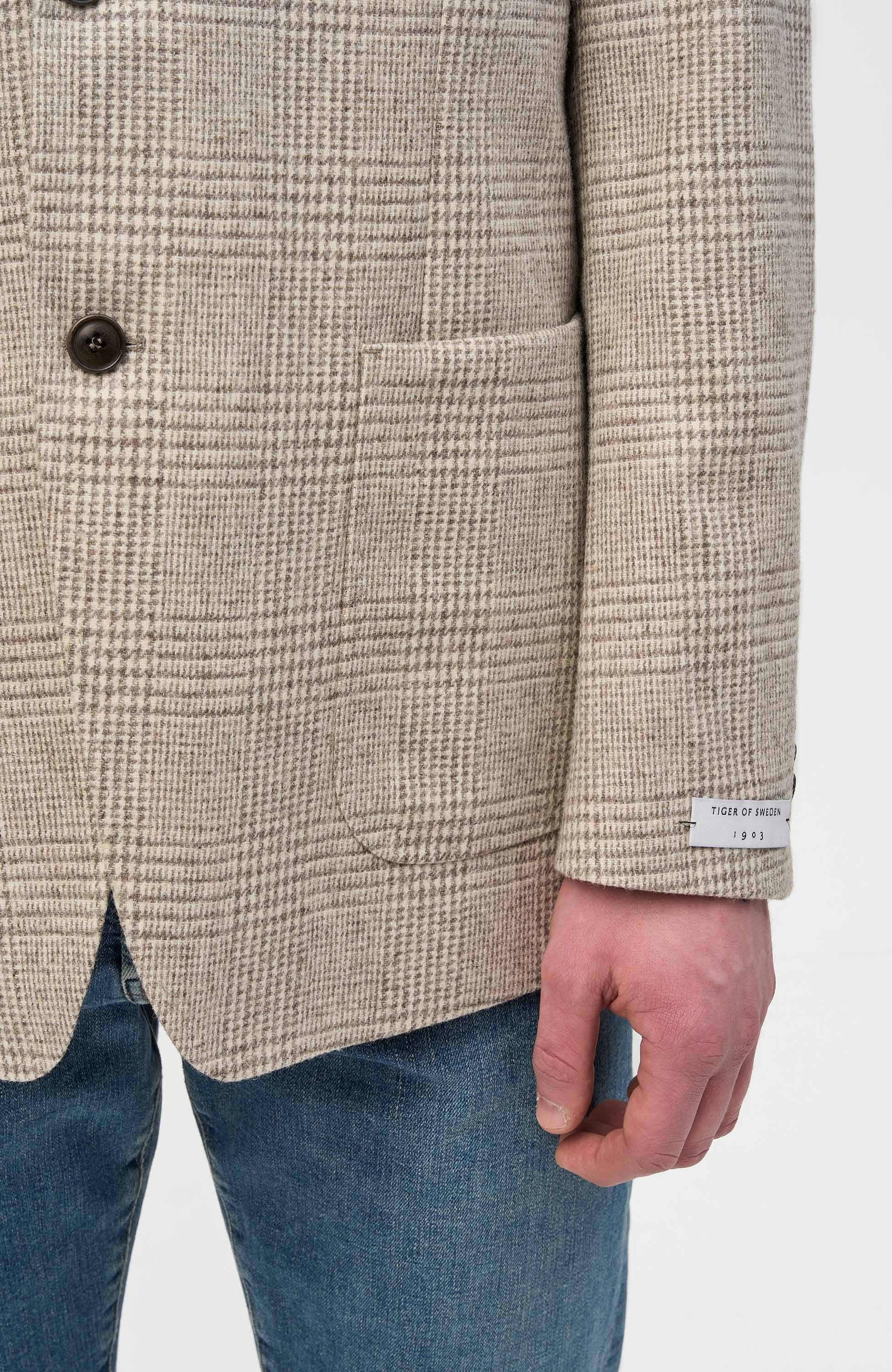 Tiger of sweden Beige Casualowa marynarka z mieszanki wełny jeffery l image 6