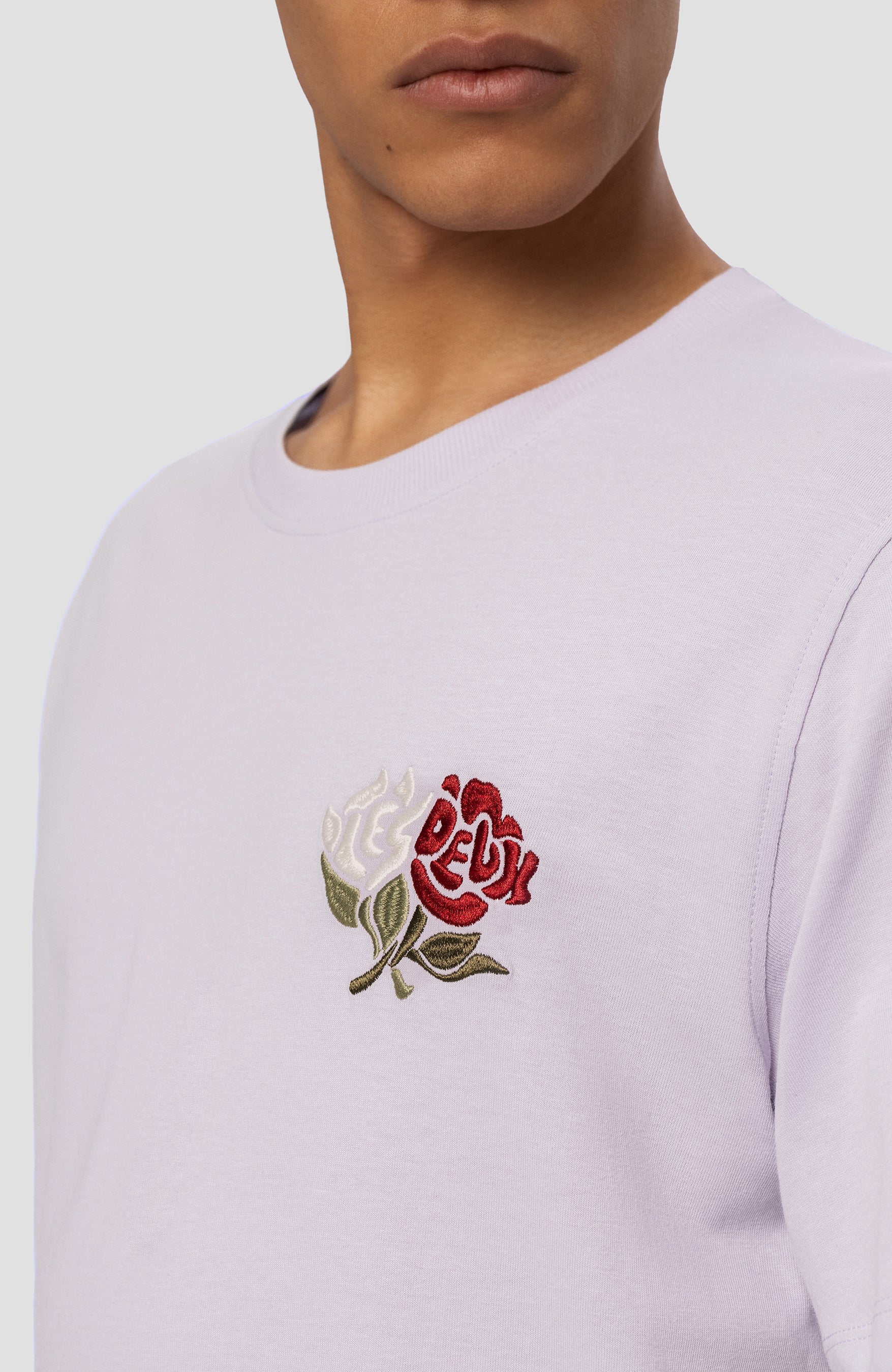 Les deux Purple Embroidered t-shirt felipe image 4