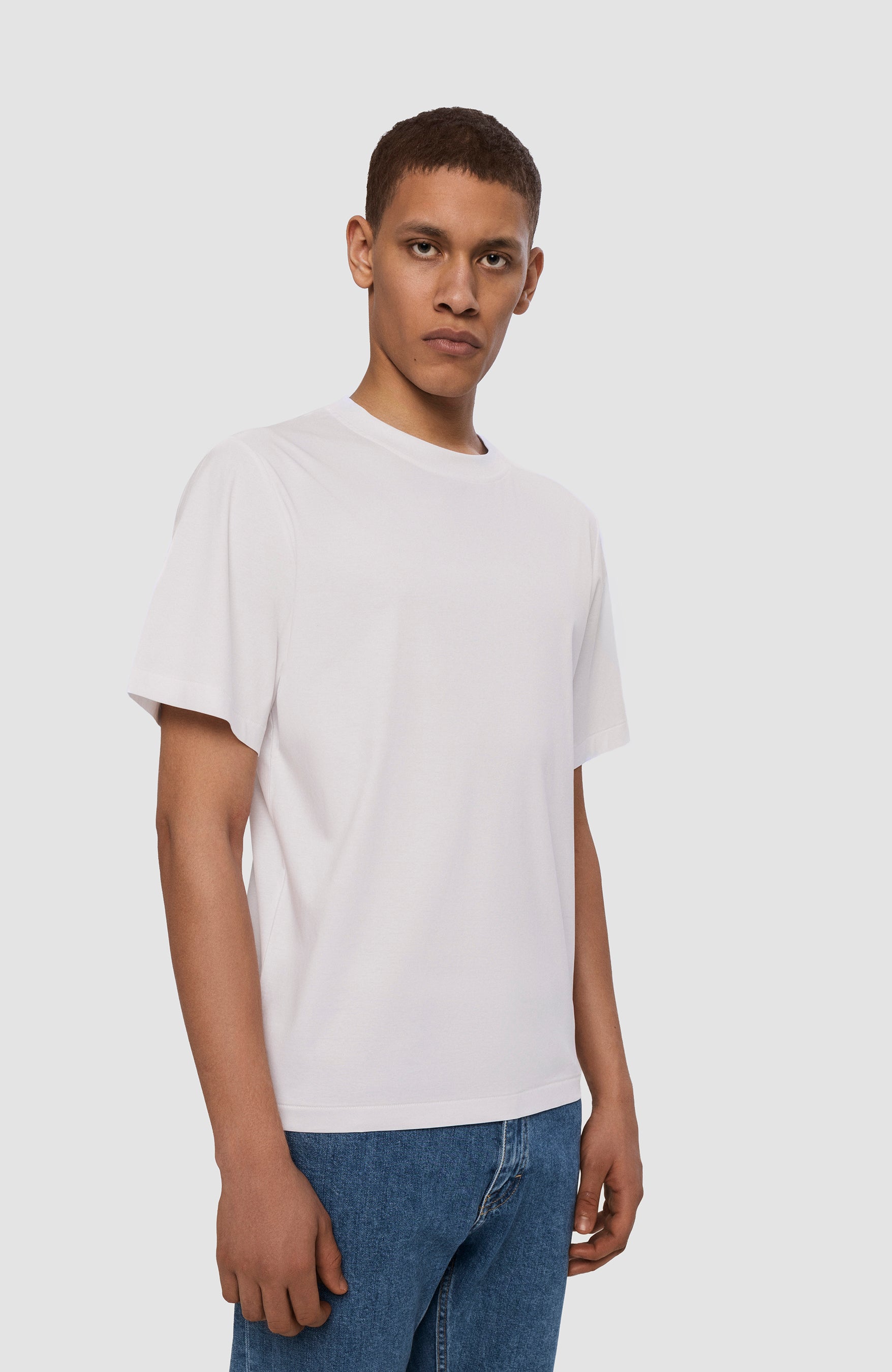 Mercerized relaxed-fit t-shirt LOGRA