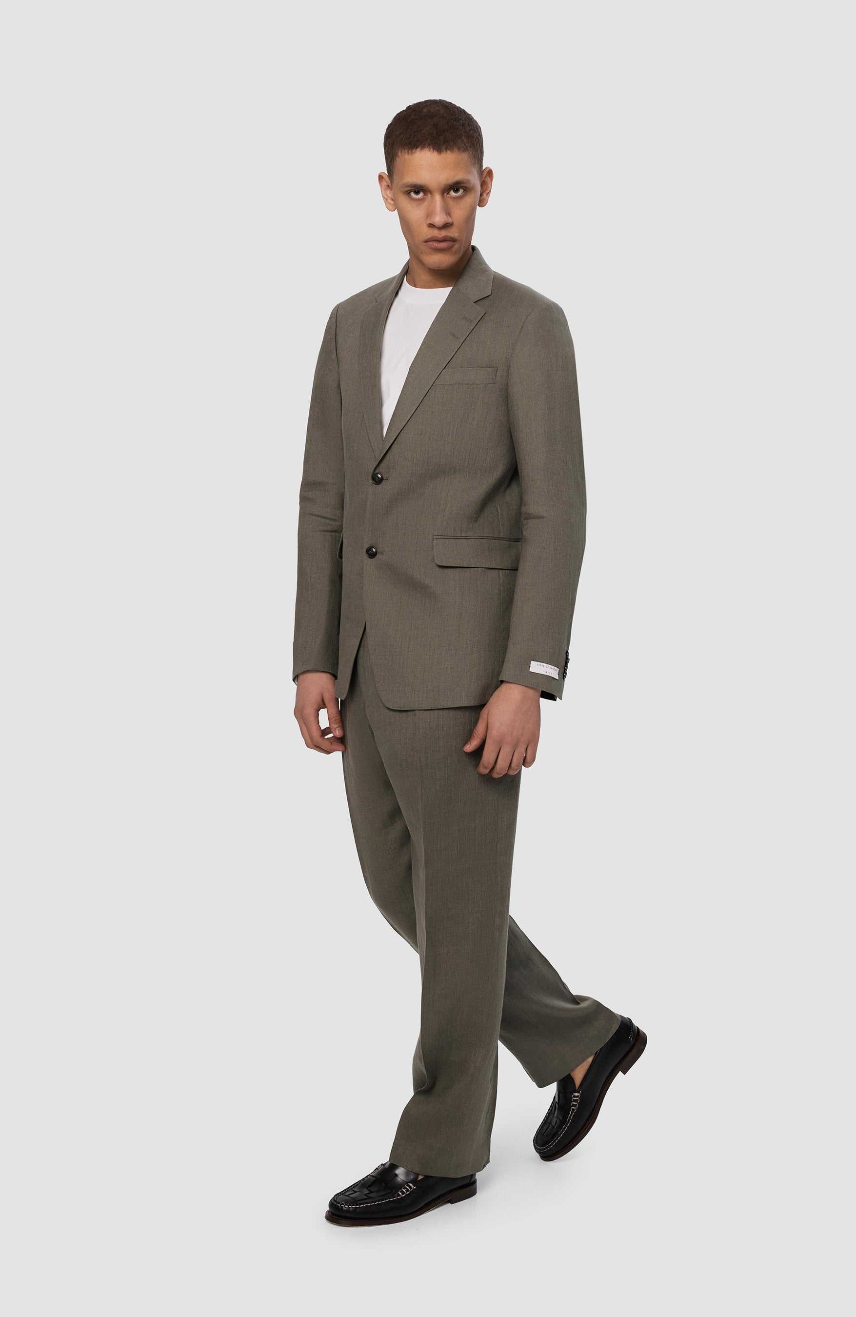 Tiger of sweden Green Linen casual trousers iscove image 7