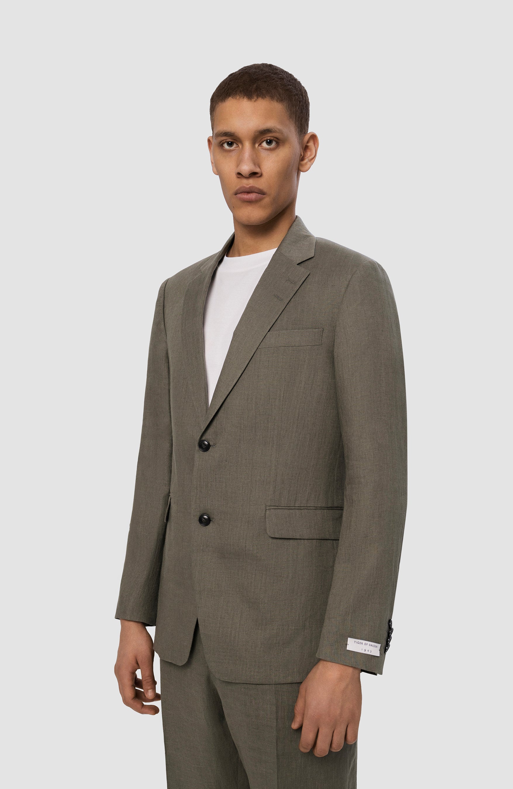 Tiger of sweden Green Linen blazer justinn image 3
