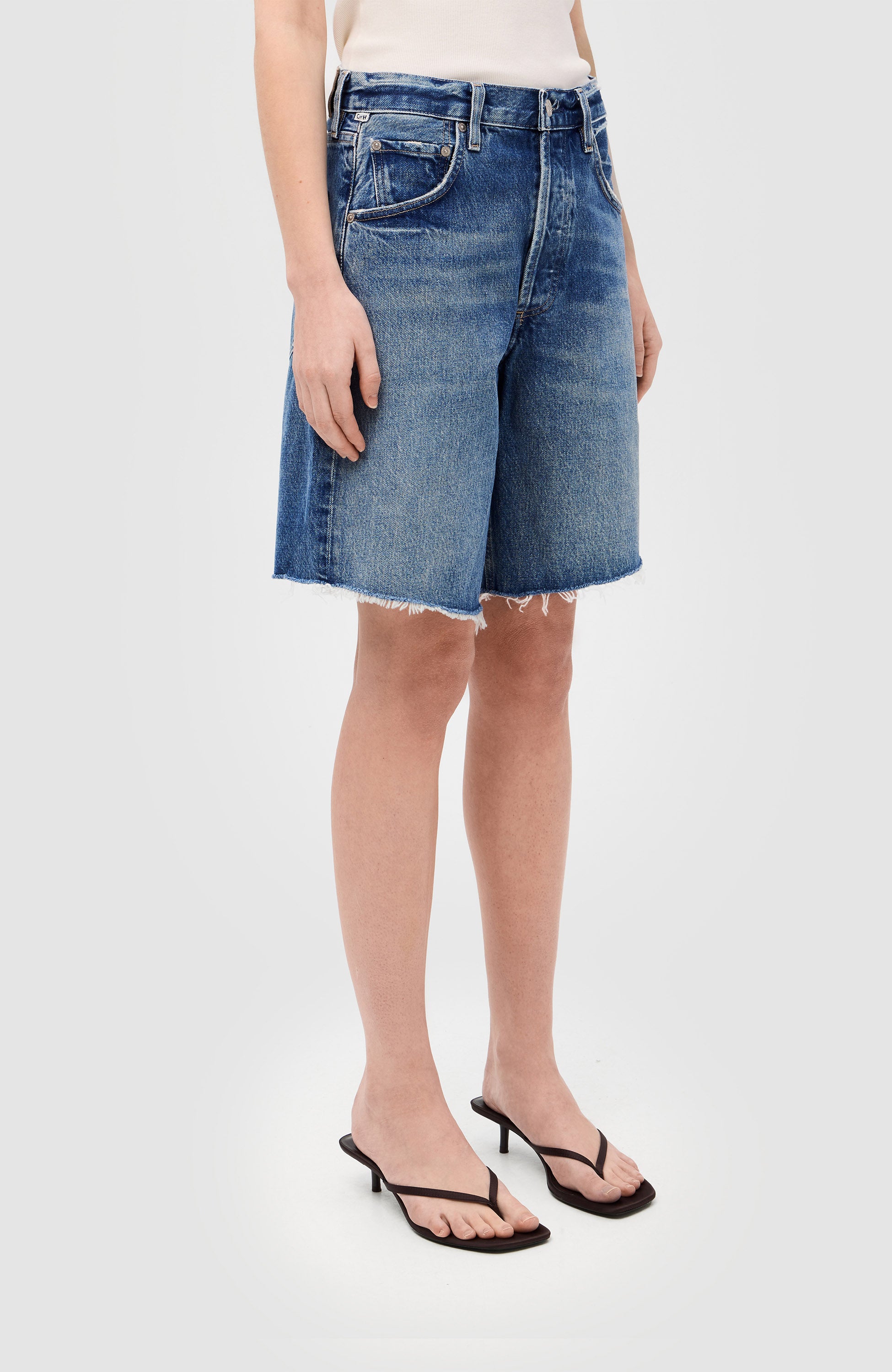 Citizens of humanity Blue Relaxed-fit denim shorts ayla image 3