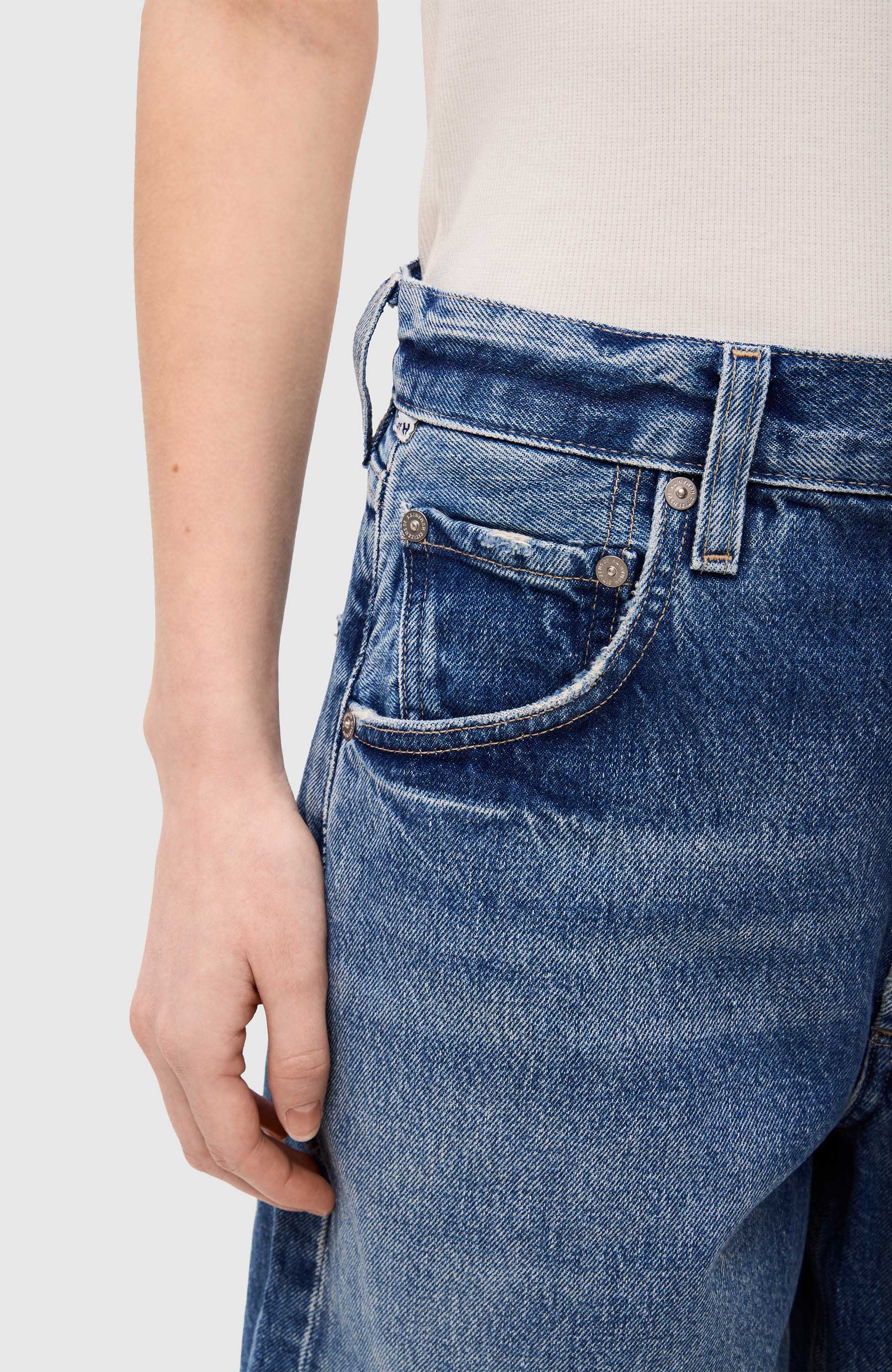 Citizens of humanity Blue Relaxed-fit denim shorts ayla image 5