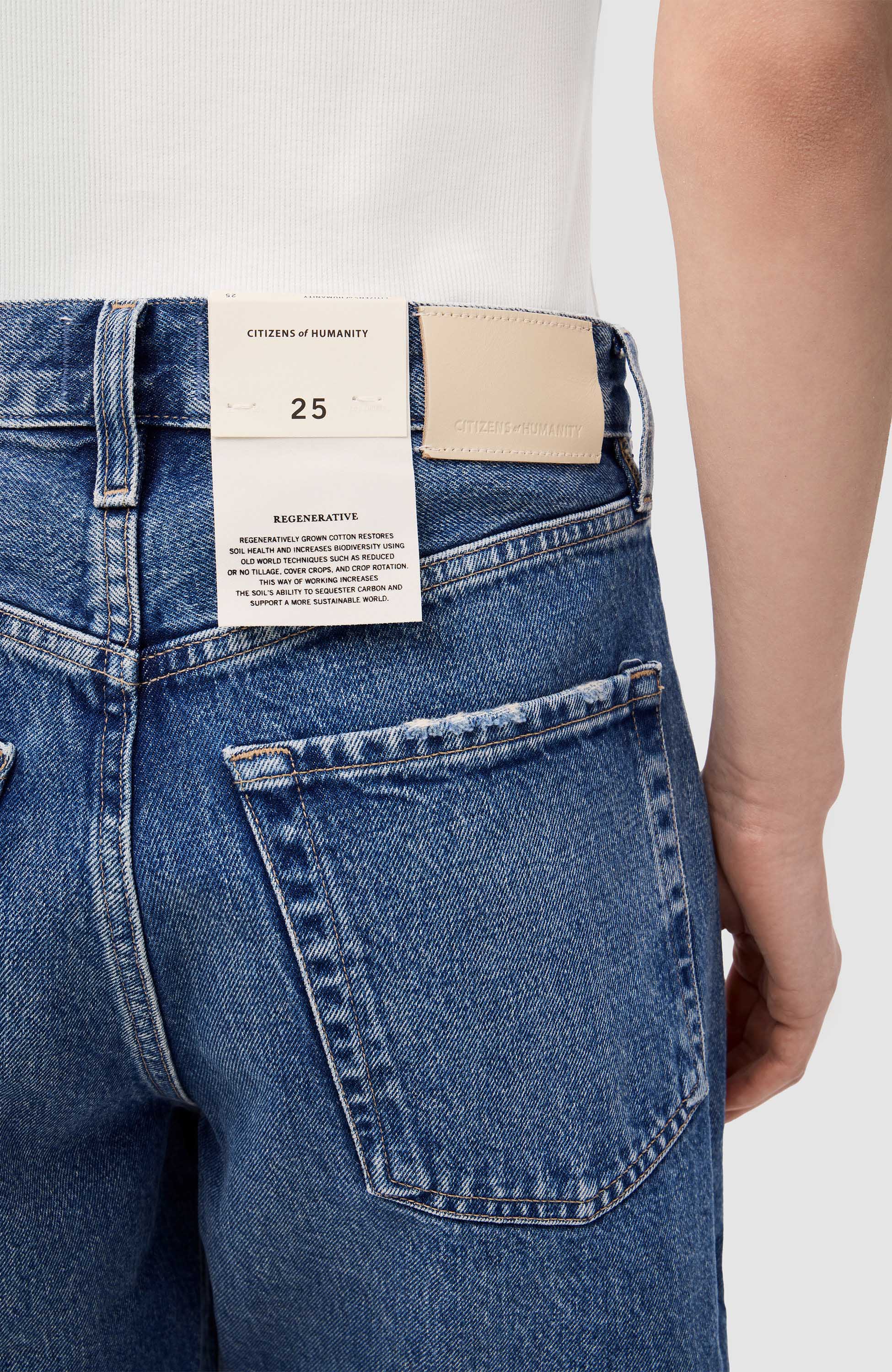 Citizens of humanity Blue Relaxed-fit denim shorts ayla image 6