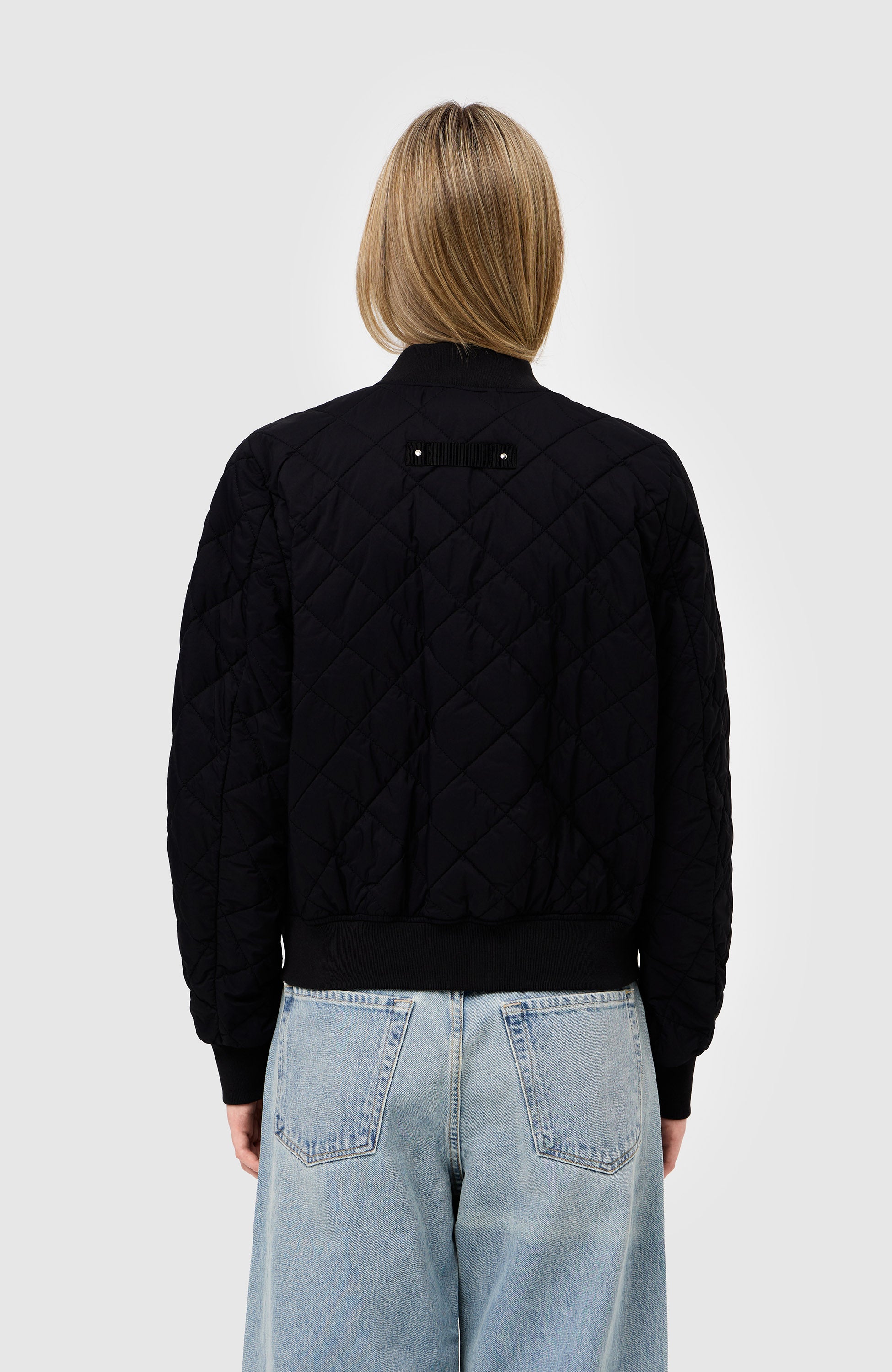 Moose knuckles Black Quilted bomber jacket toussaint image 4