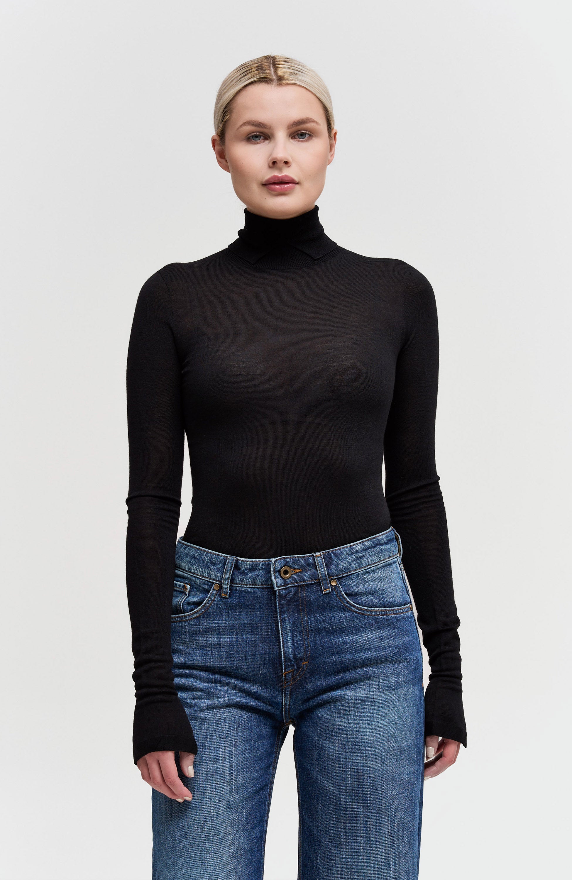 Merino rollneck pullover AMINHA