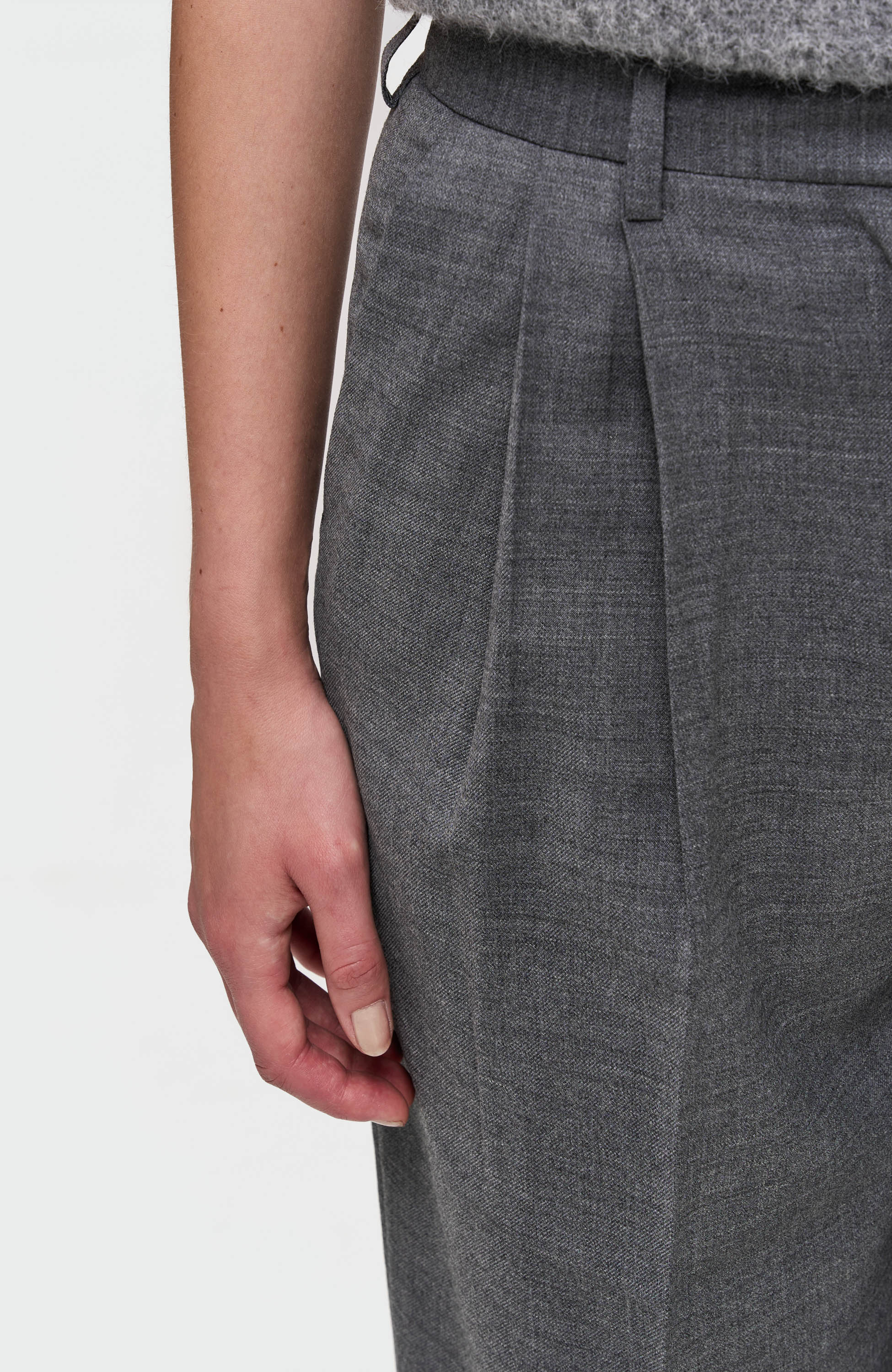 House of dagmar Grey Wide suit trousers image 6