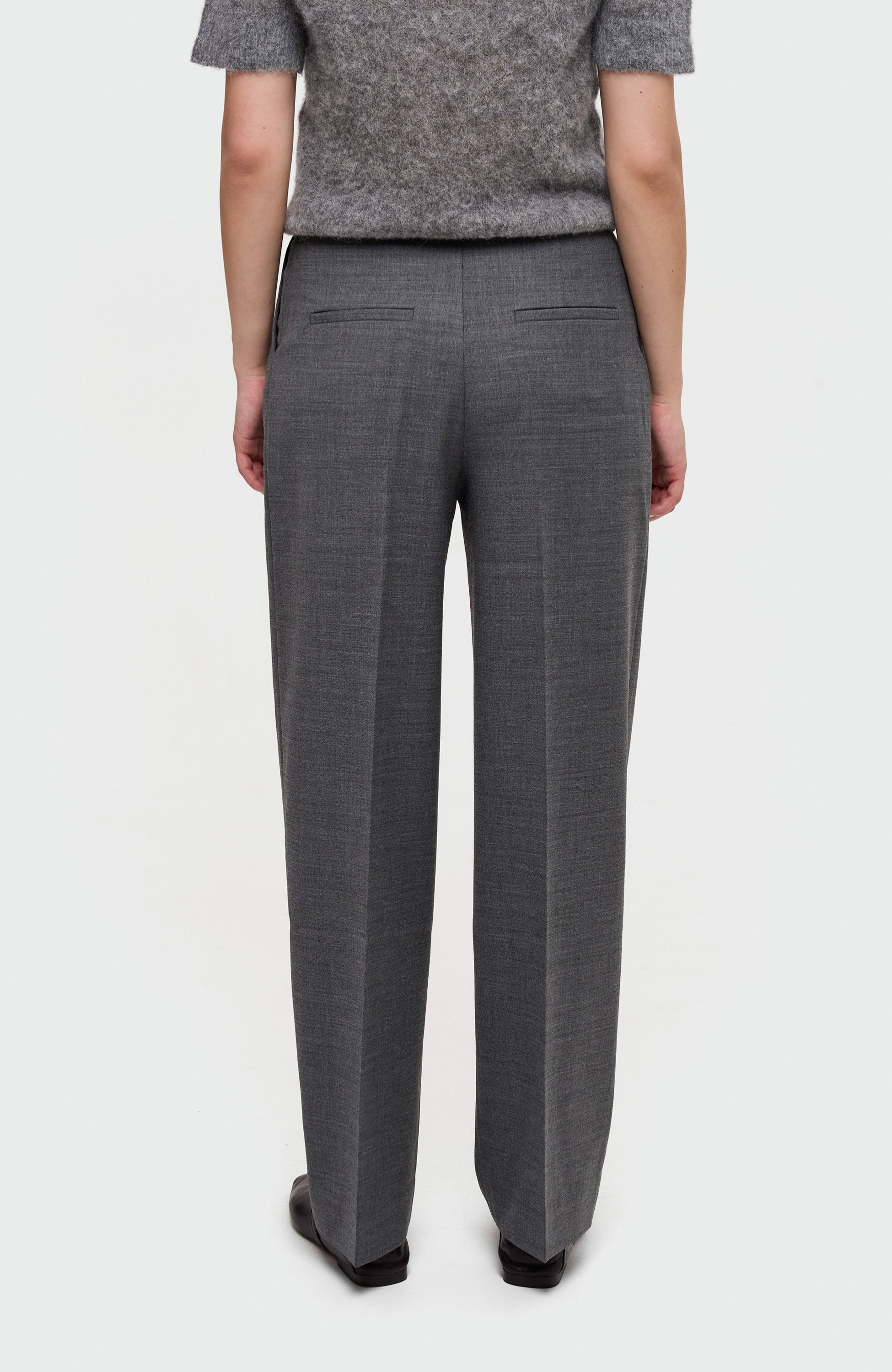 House of dagmar Grey Wide suit trousers image 5
