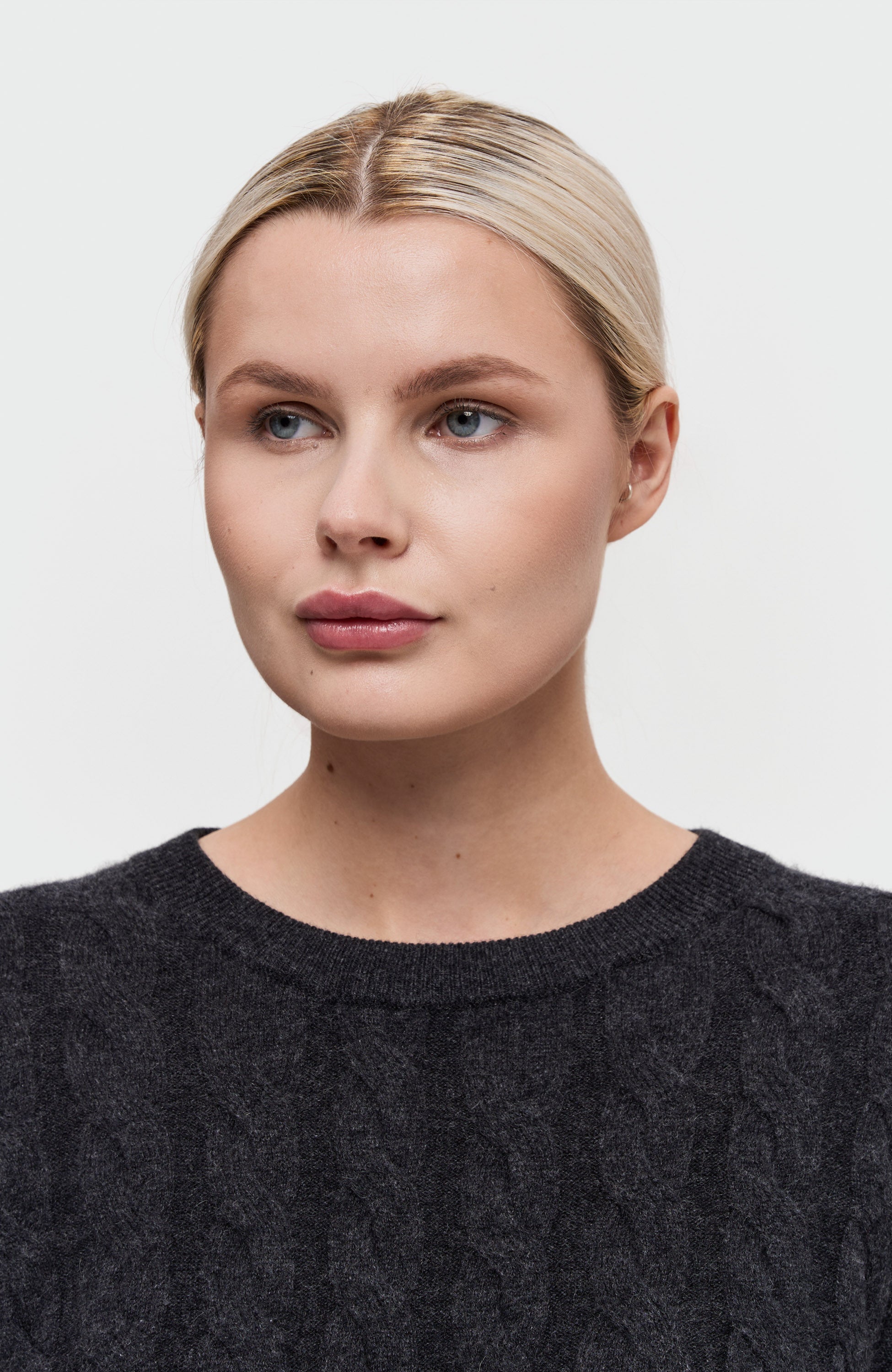 House of dagmar Grey Cashmere blend cable knit image 6