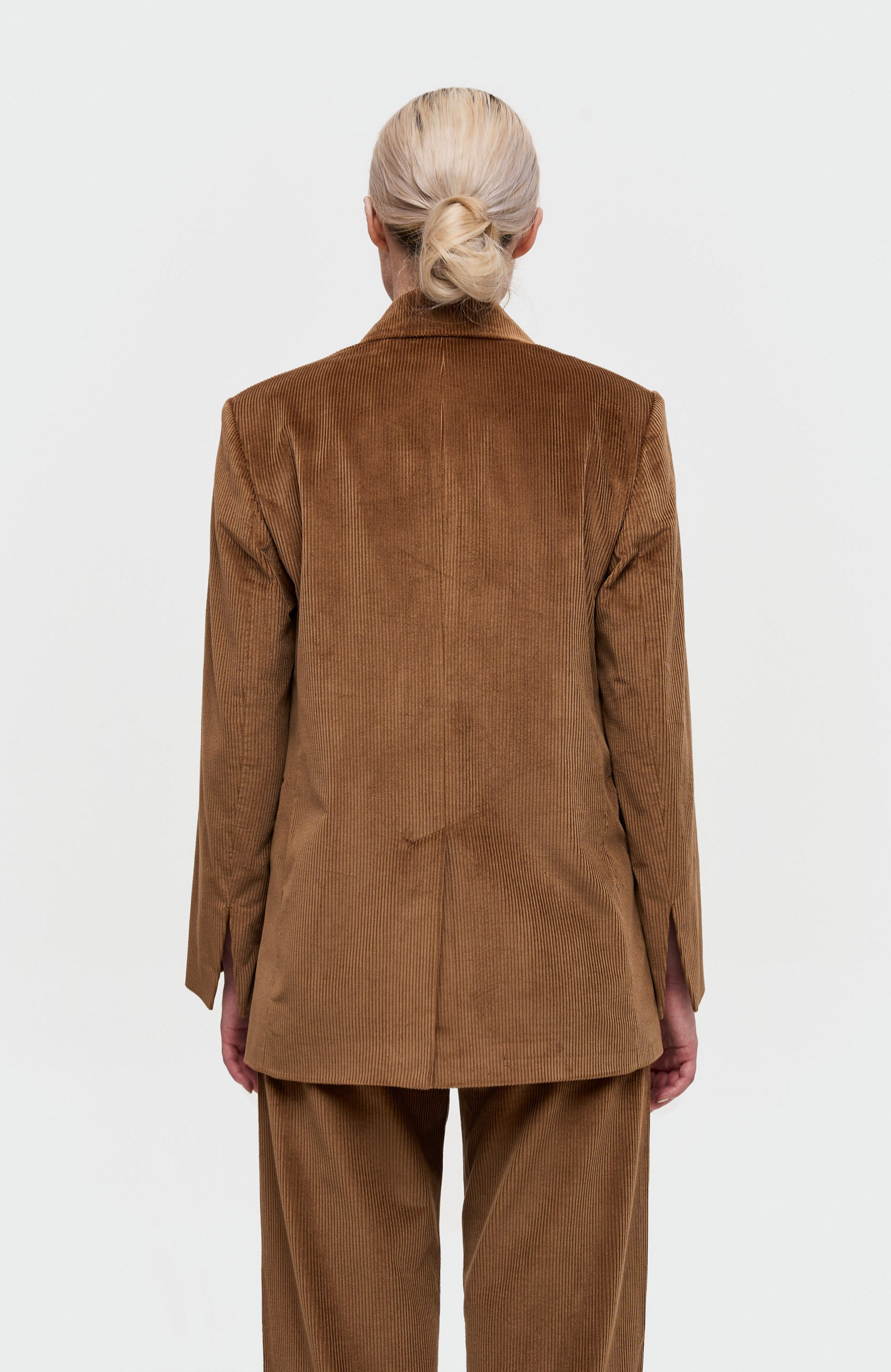 House of dagmar Brown Corduroy single-breasted blazer image 5