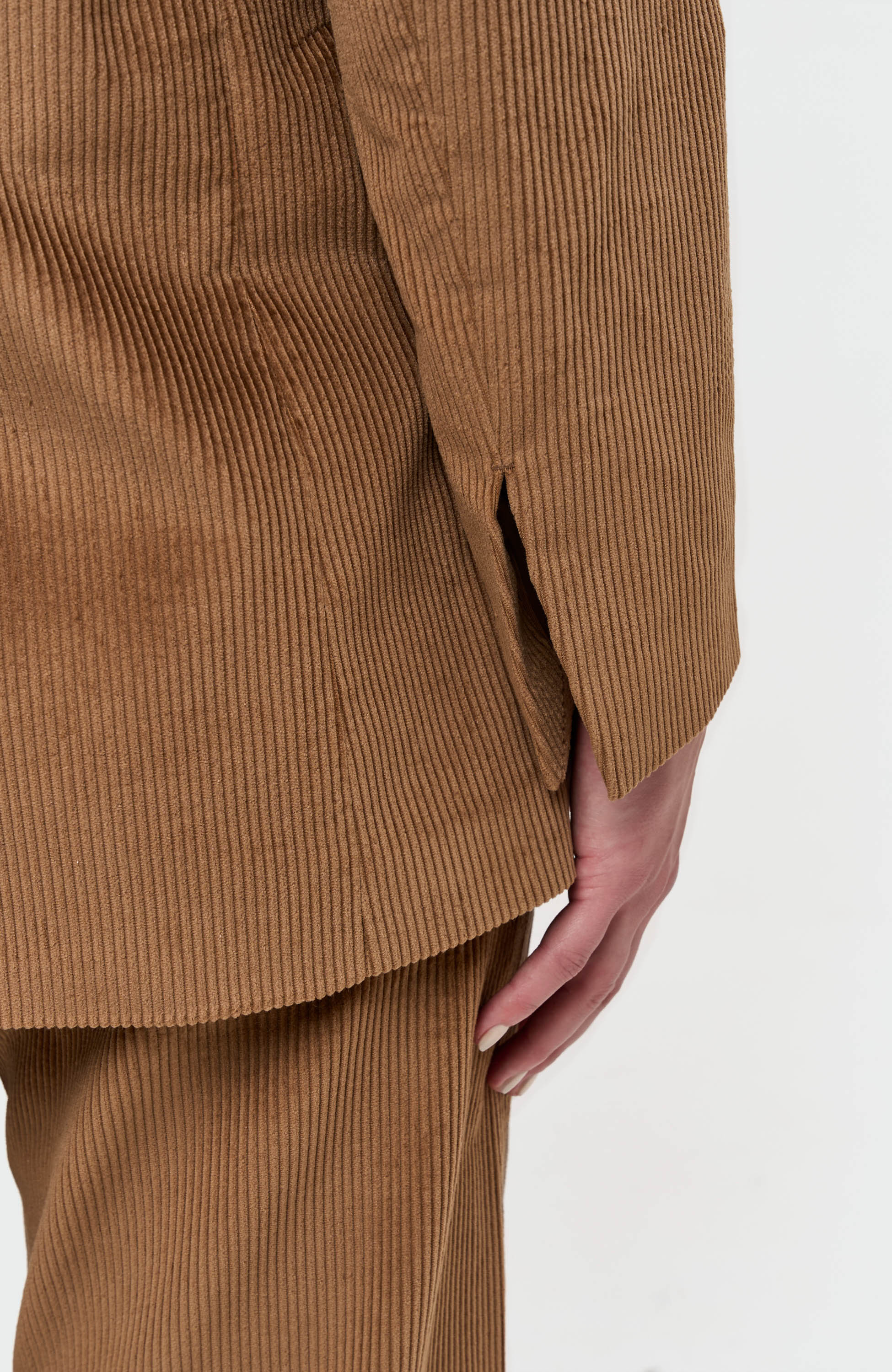 House of dagmar Brown Corduroy single-breasted blazer image 6