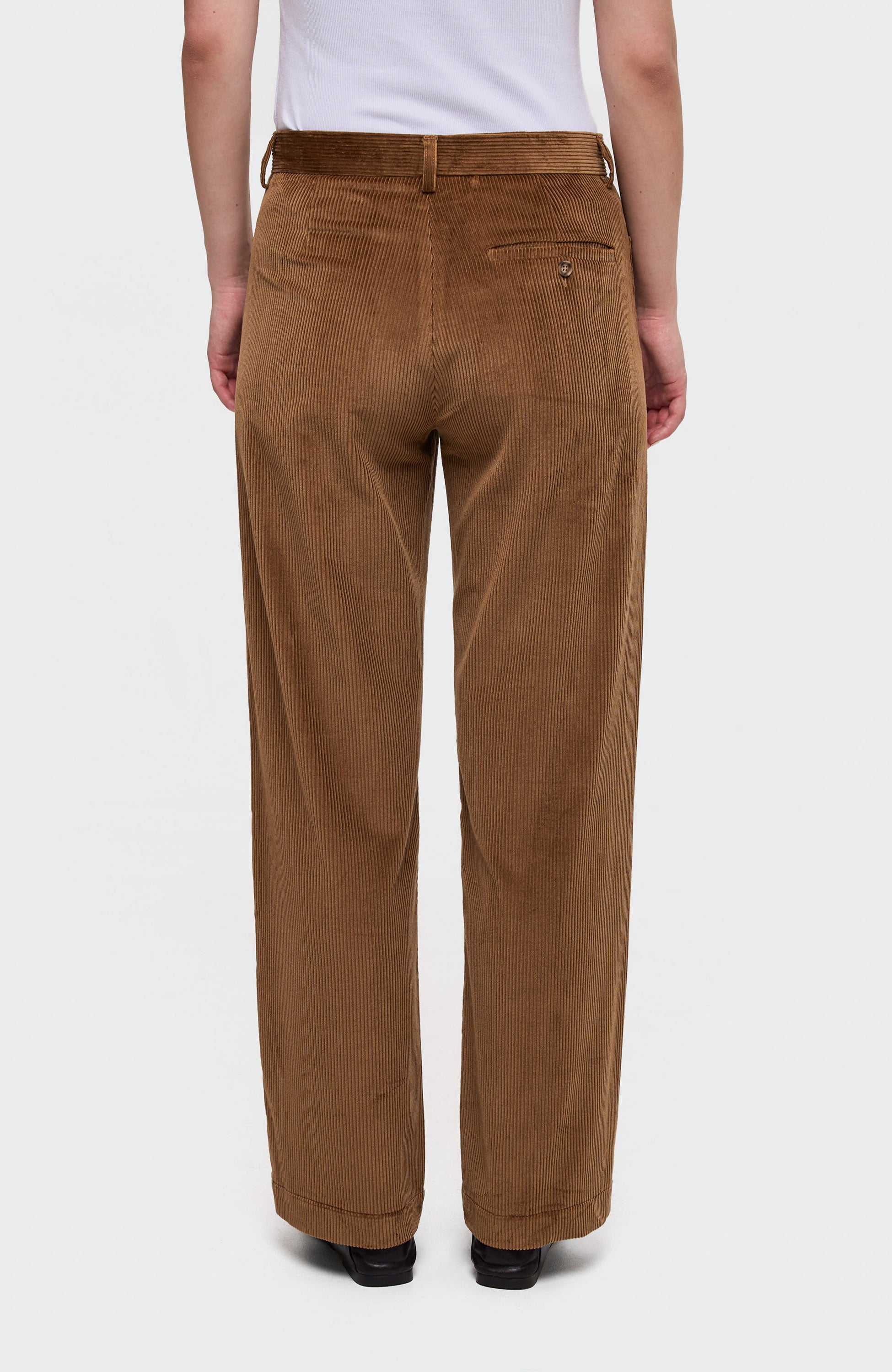 House of dagmar Brown Corduroy straight-leg trousers image 4