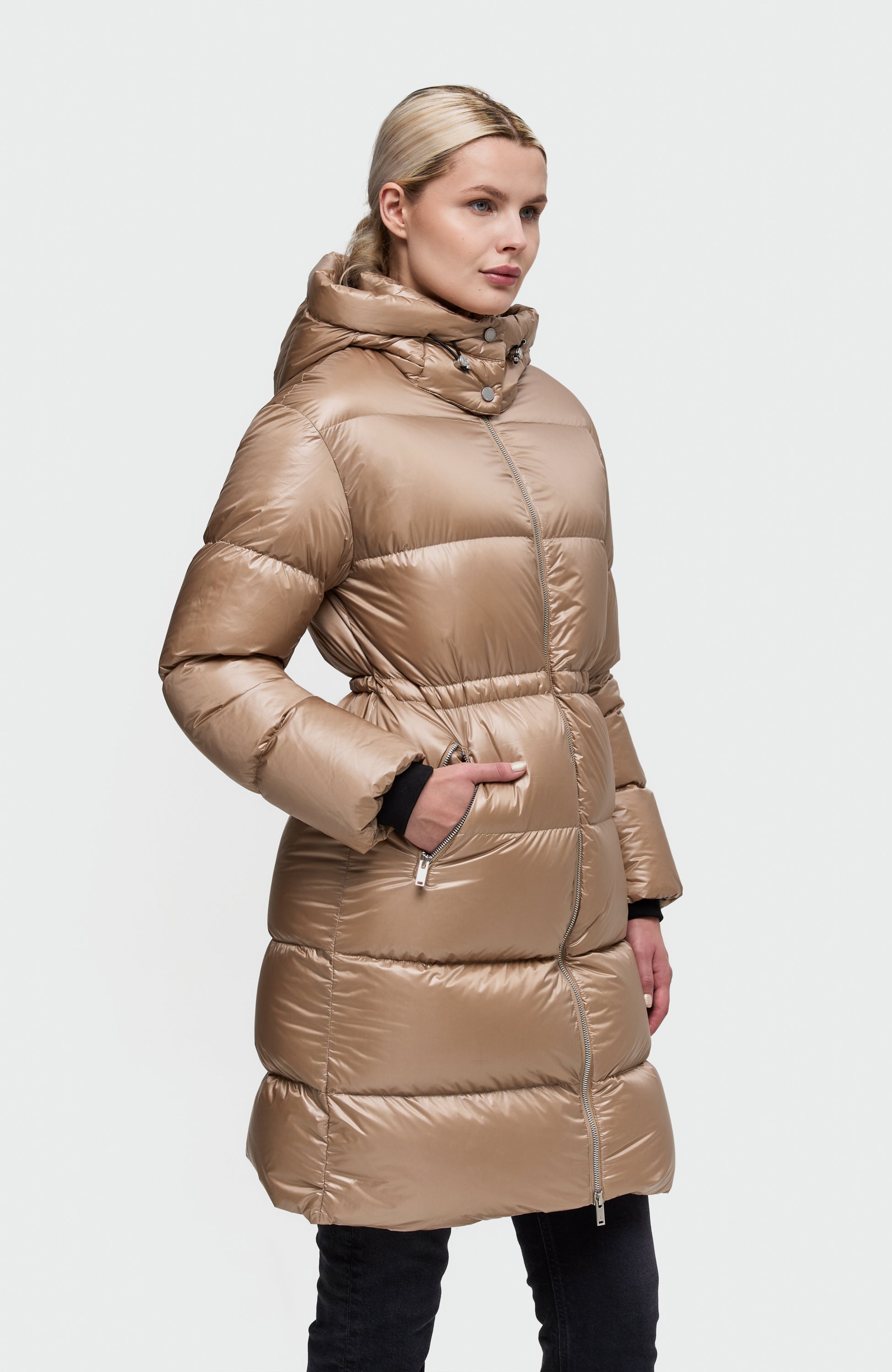 Moose knuckles Beige Down parka juniper image 3