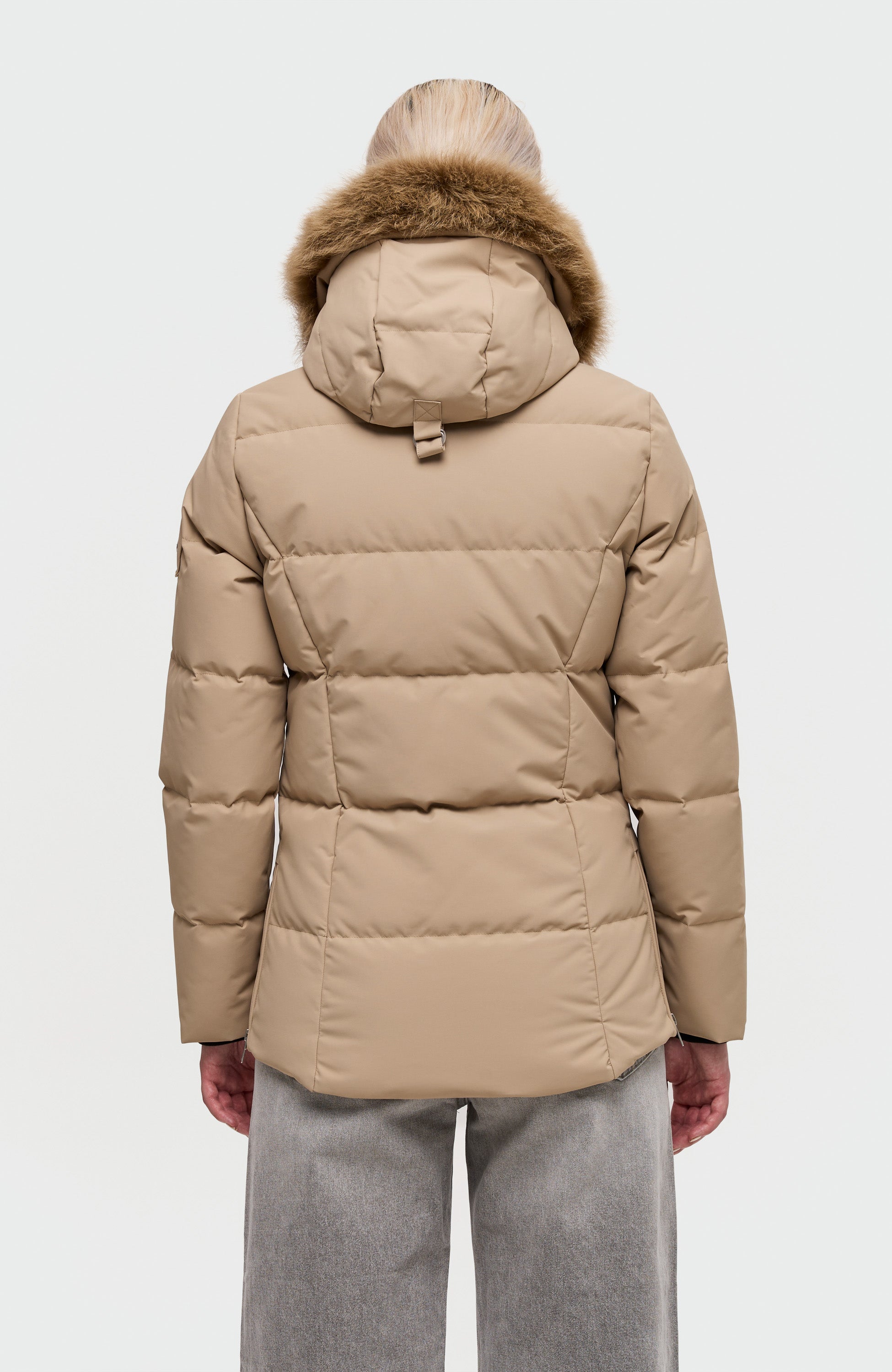 Moose knuckles Neutral Shearling puffer jacket cloud 3q image 5