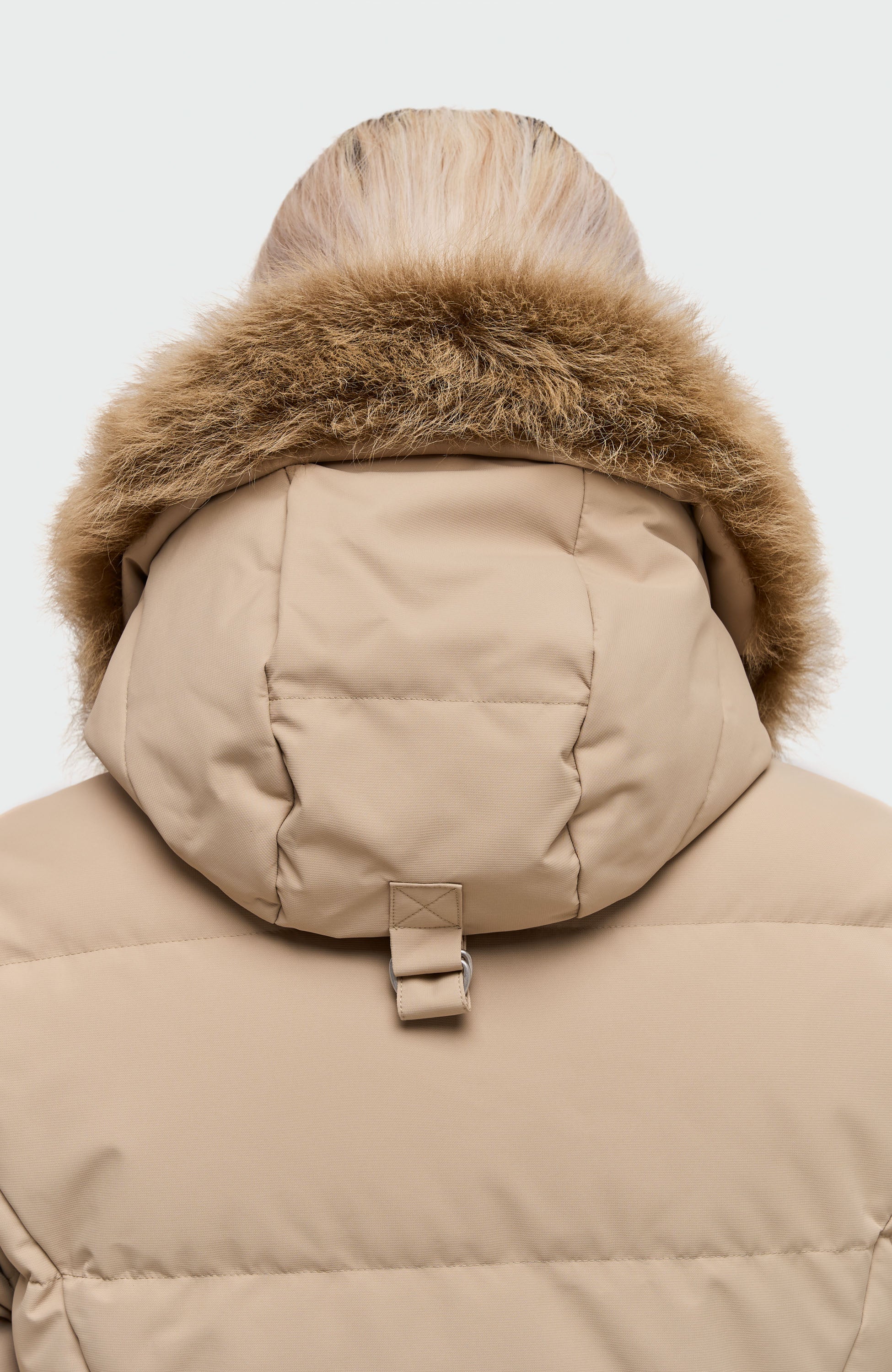Moose knuckles Neutral Shearling puffer jacket cloud 3q image 8