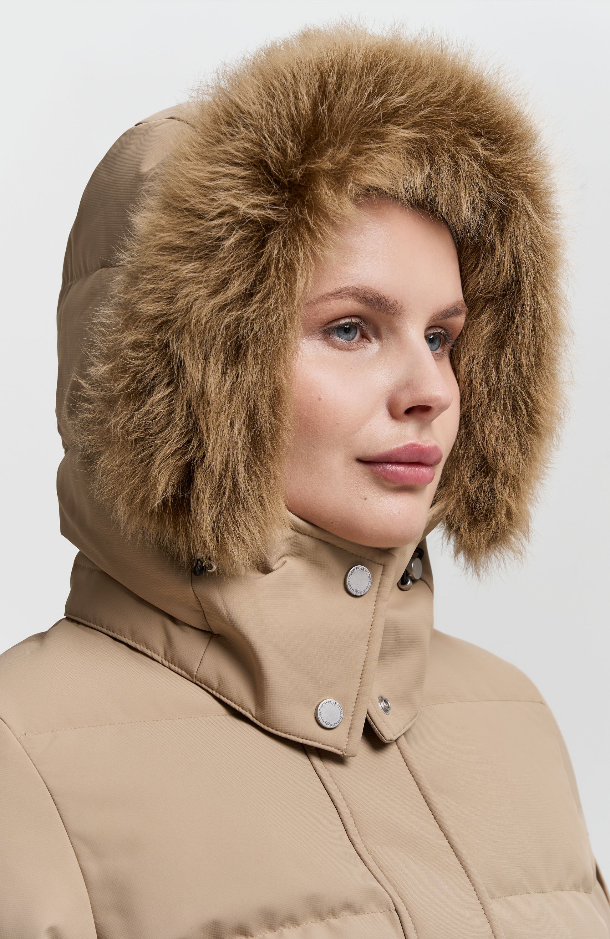 Moose knuckles Neutral Shearling puffer jacket cloud 3q image 7