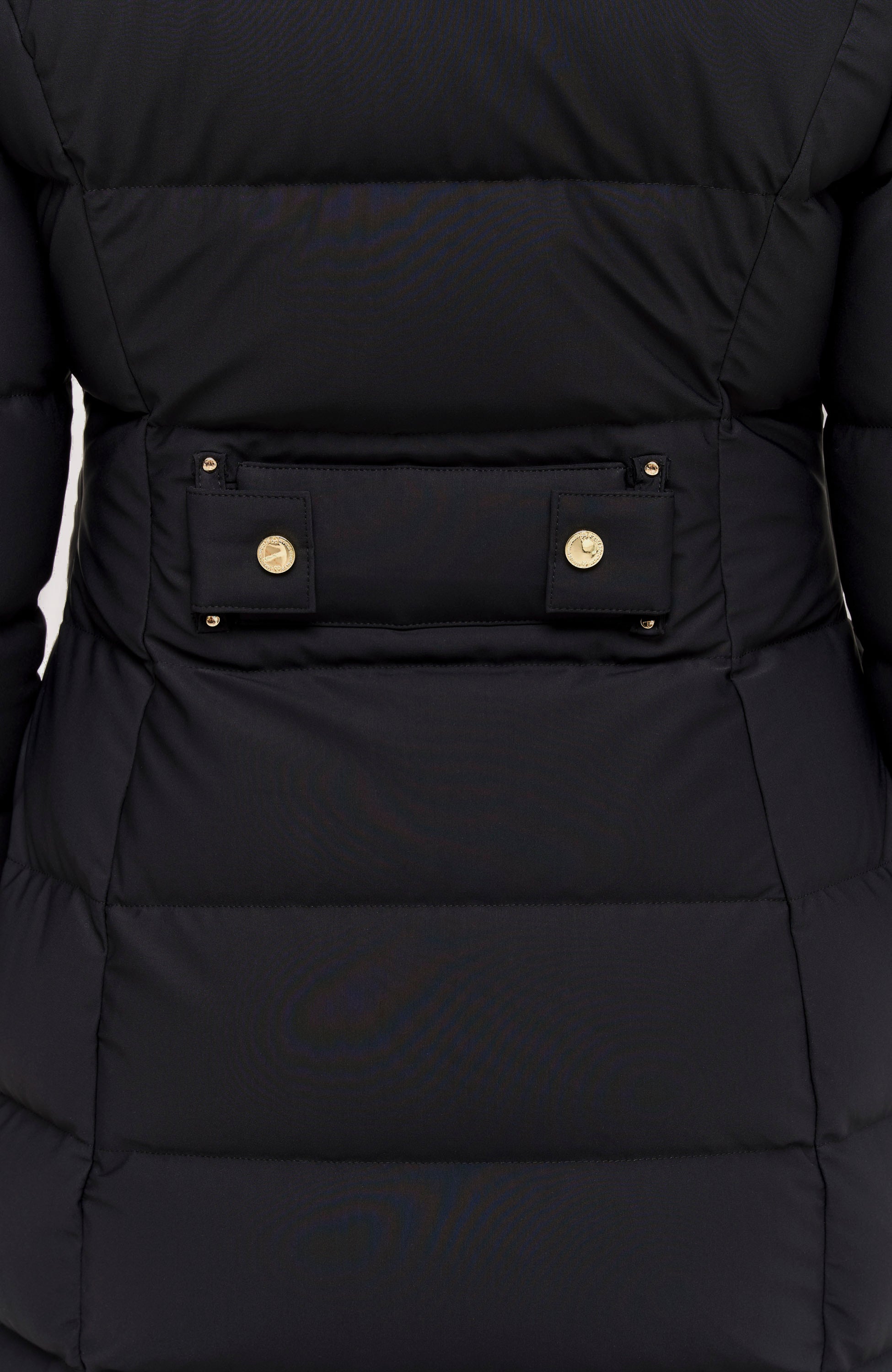 Moose knuckles Black Parka z detalami w kolorze złotym watershed image 10