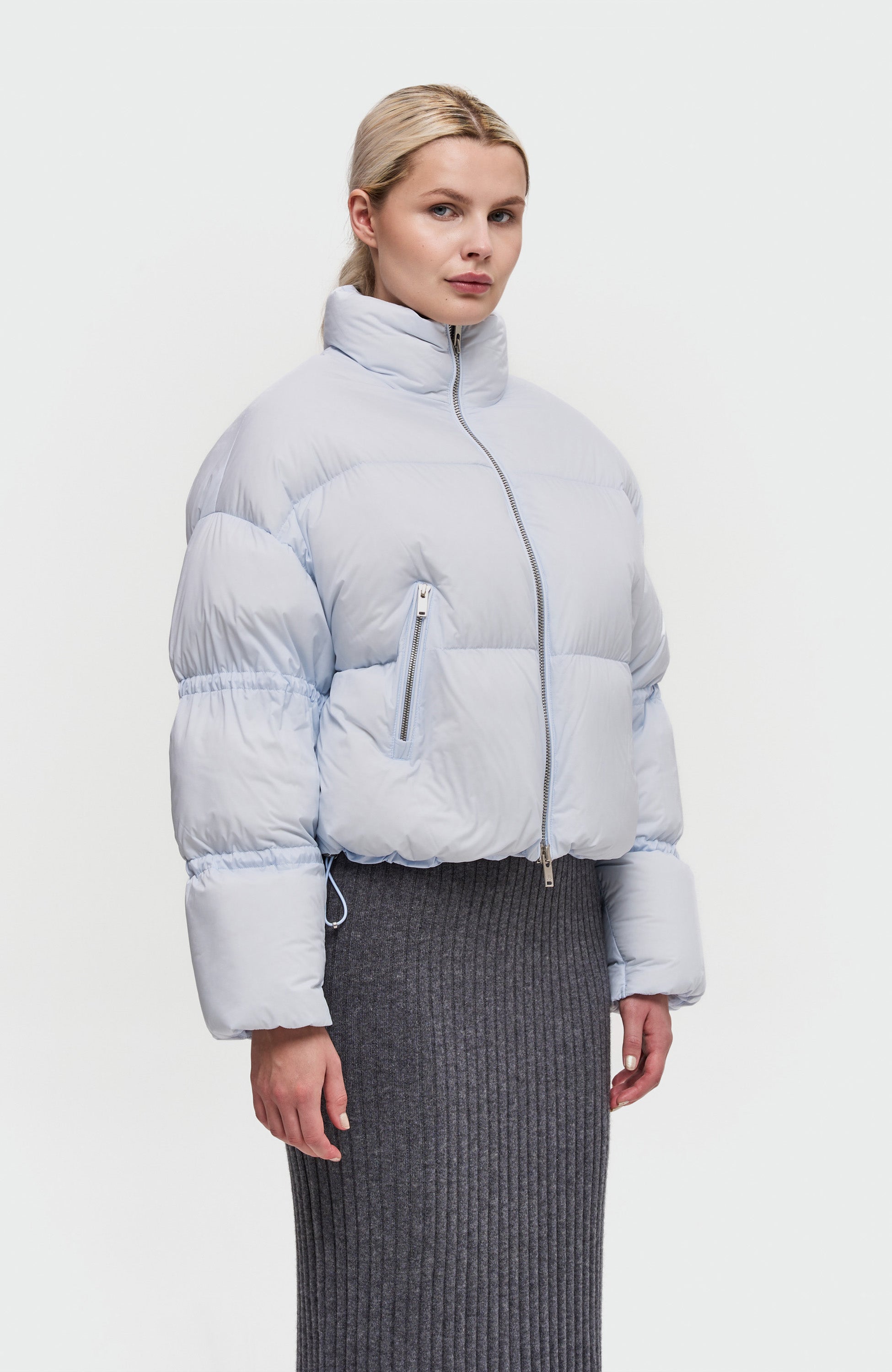 Moose knuckles Blue Down puffer jacket agate image 4