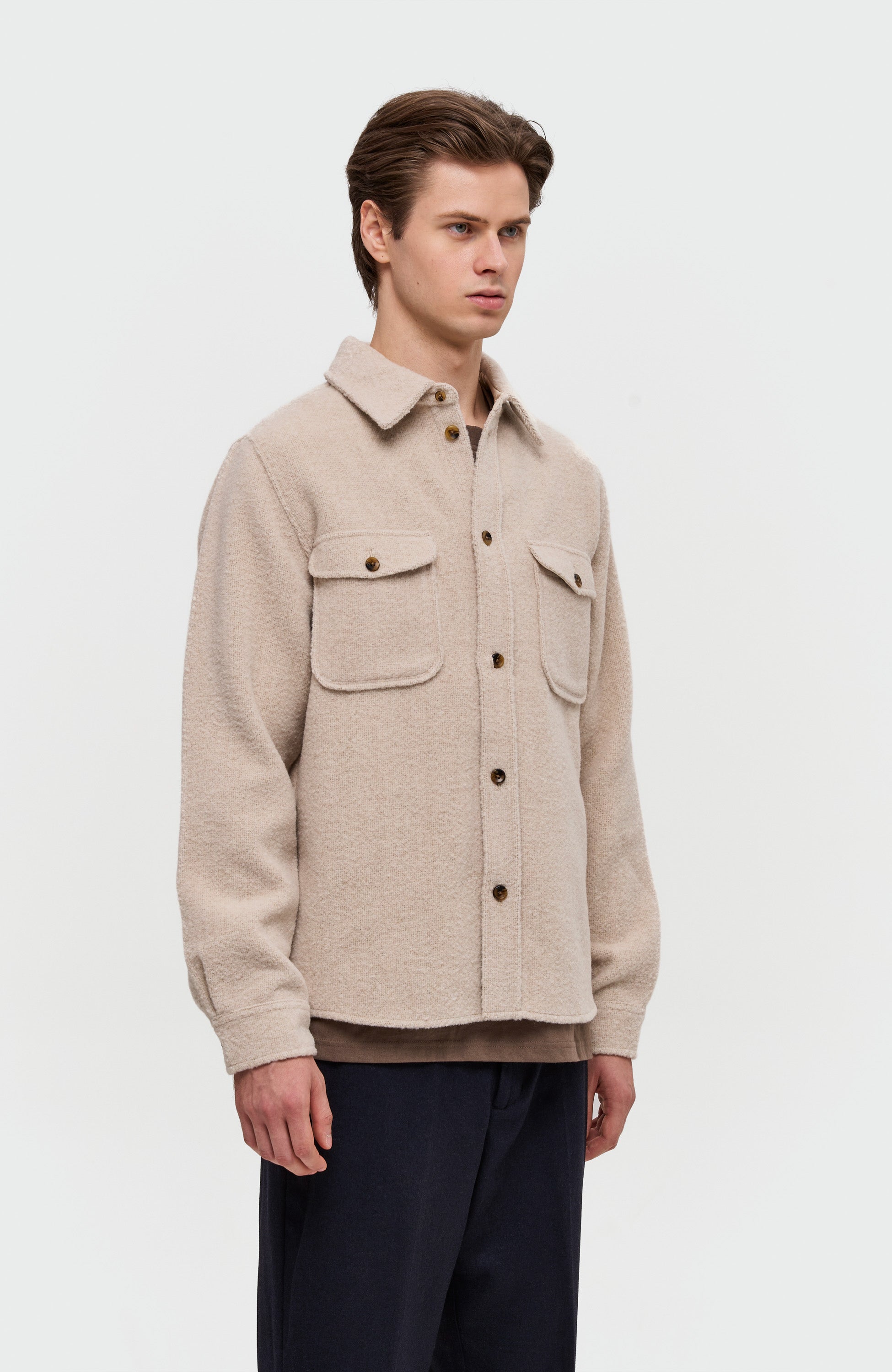 Les deux Neutral Bouclé overshirt lennon image 3