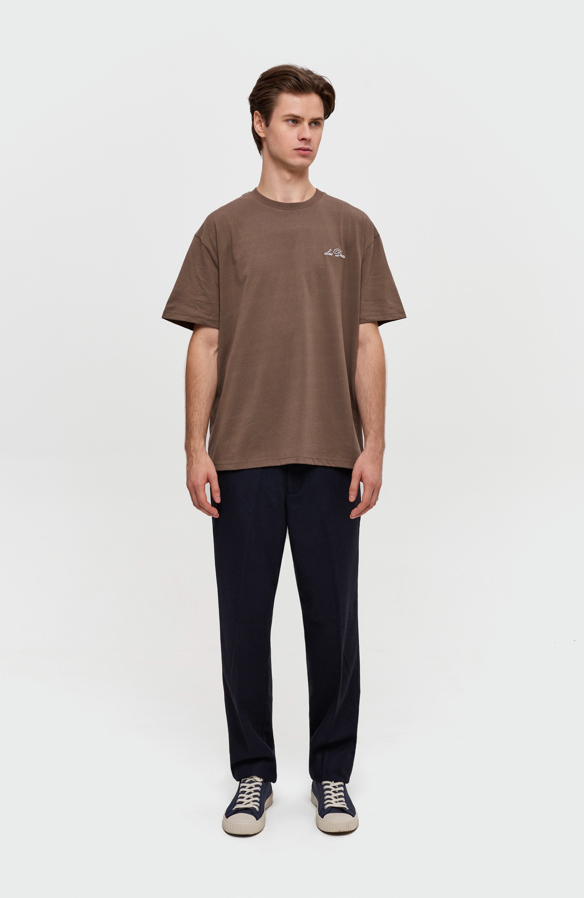 Les deux Beige Crewneck loose-fit t-shirt image 6