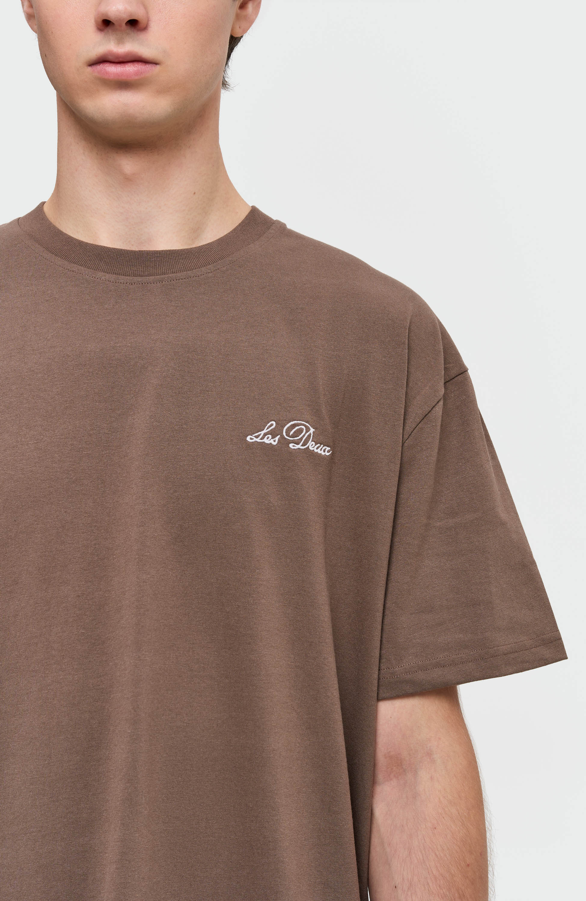 Les deux Beige Crewneck loose-fit t-shirt image 5