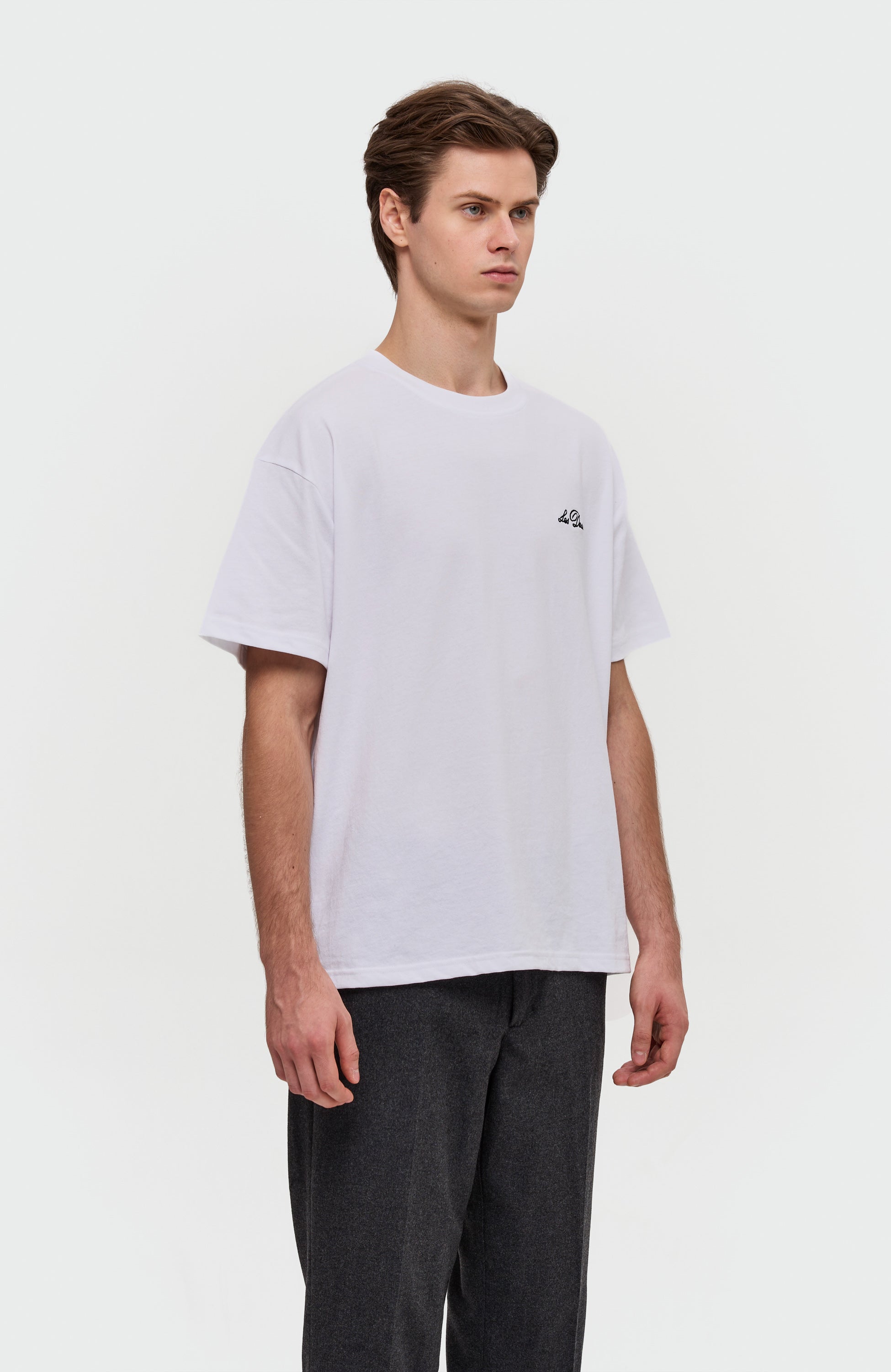 Les deux White Crewneck loose-fit t-shirt image 3