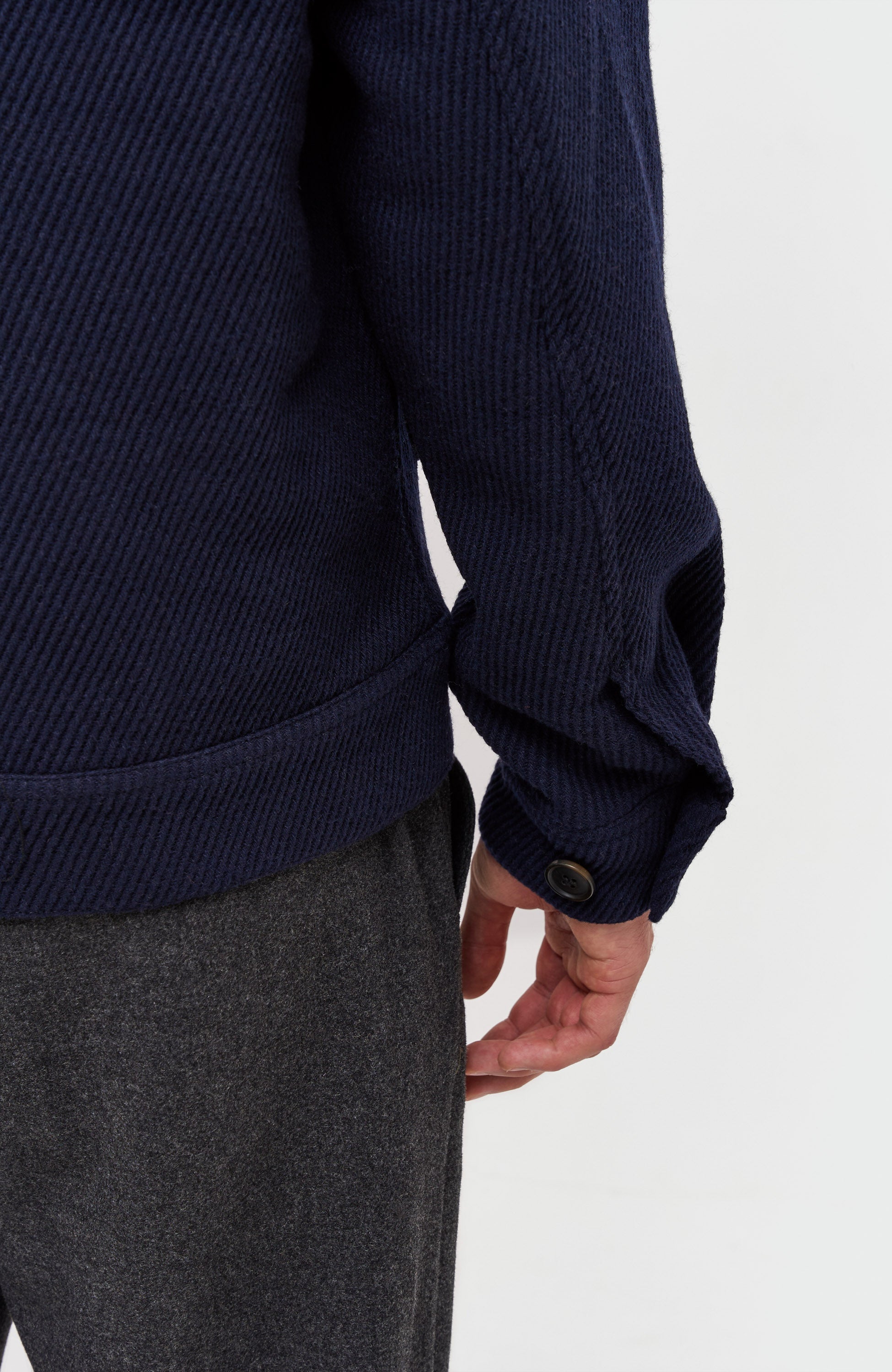 Les deux Navy Patch-pocket wool jacket nash image 6