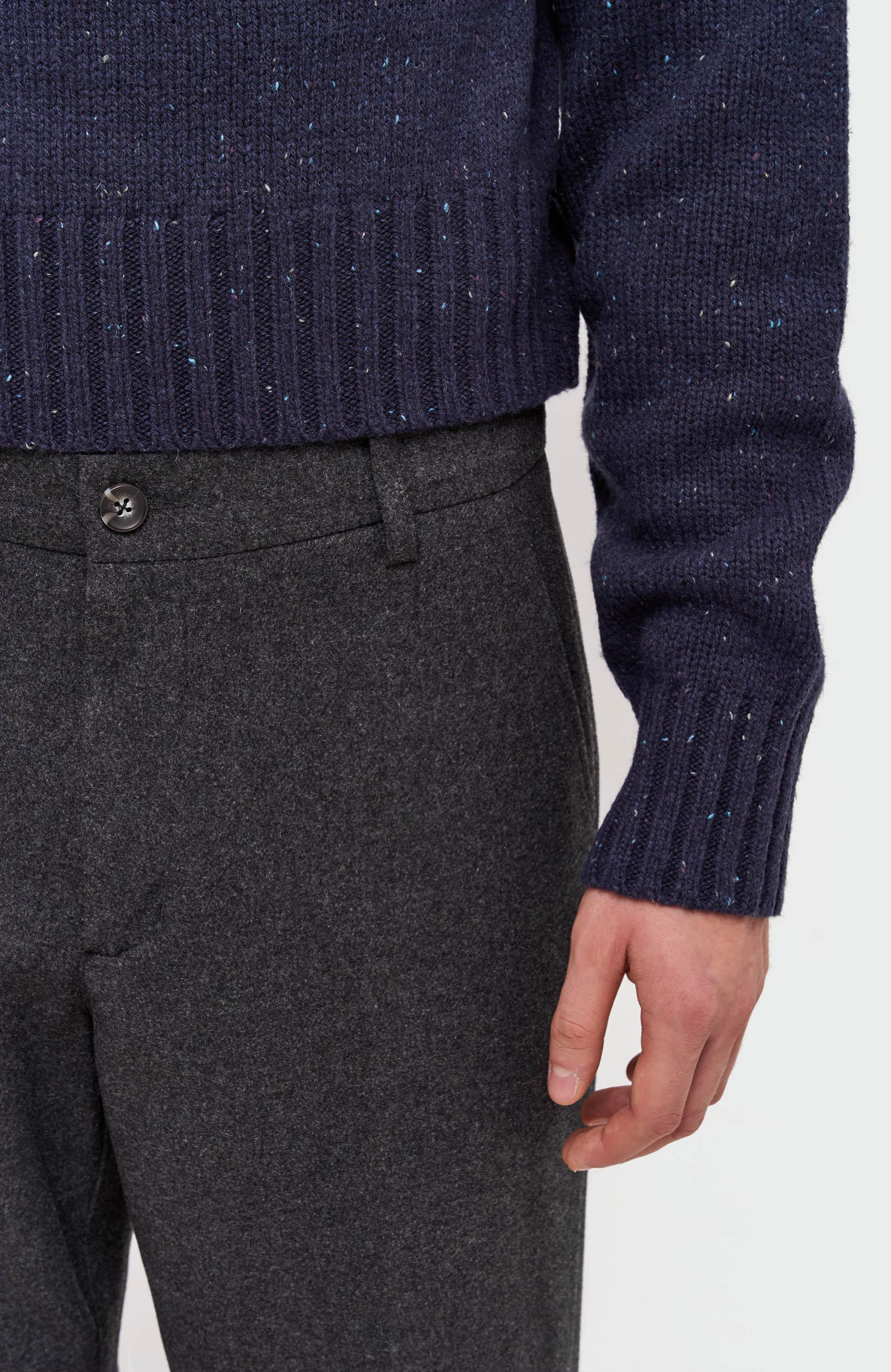 Les deux Grey Wool suit trousers como image 5