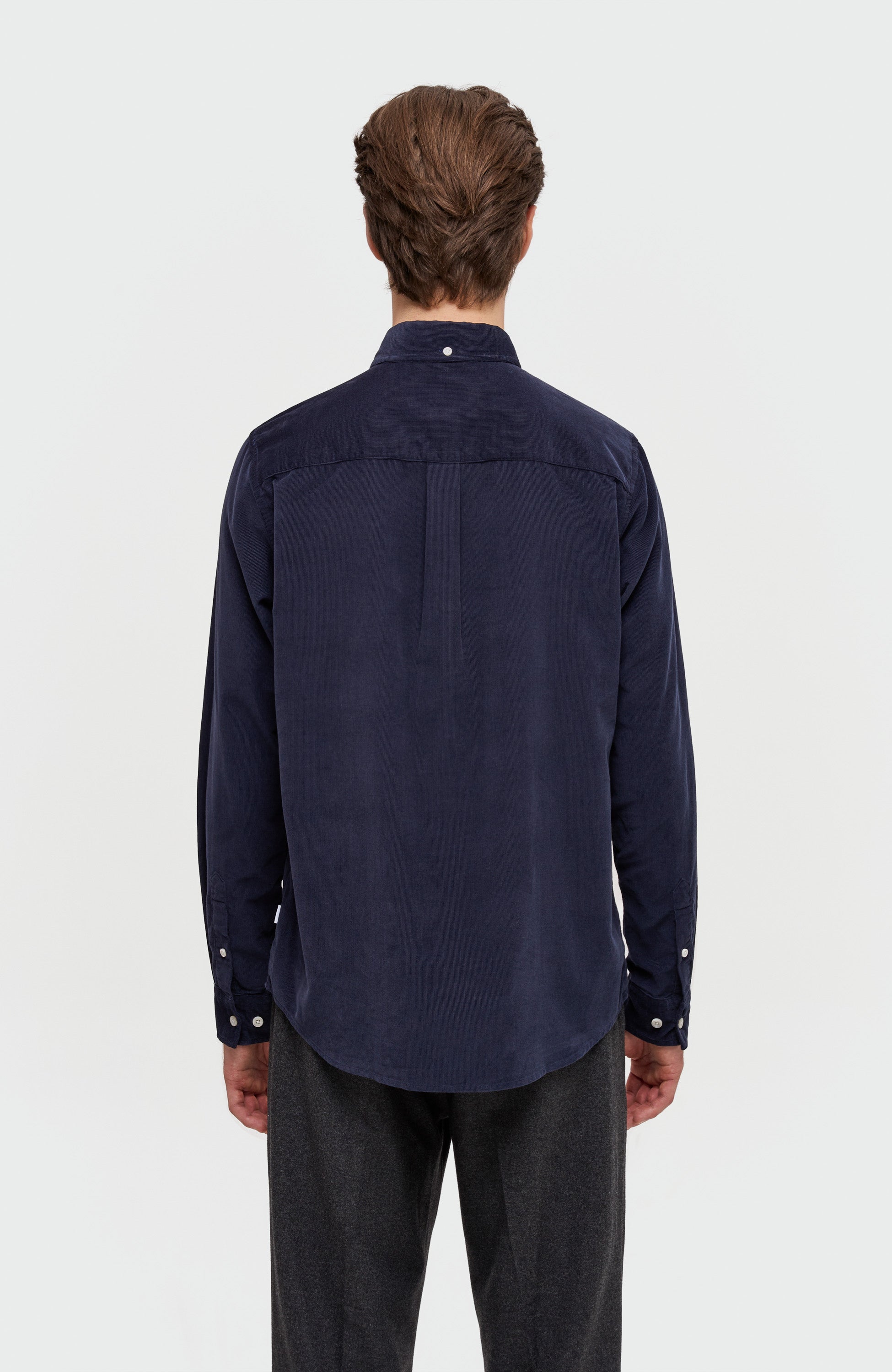 Les deux Navy Corduroy shirt kristian image 4
