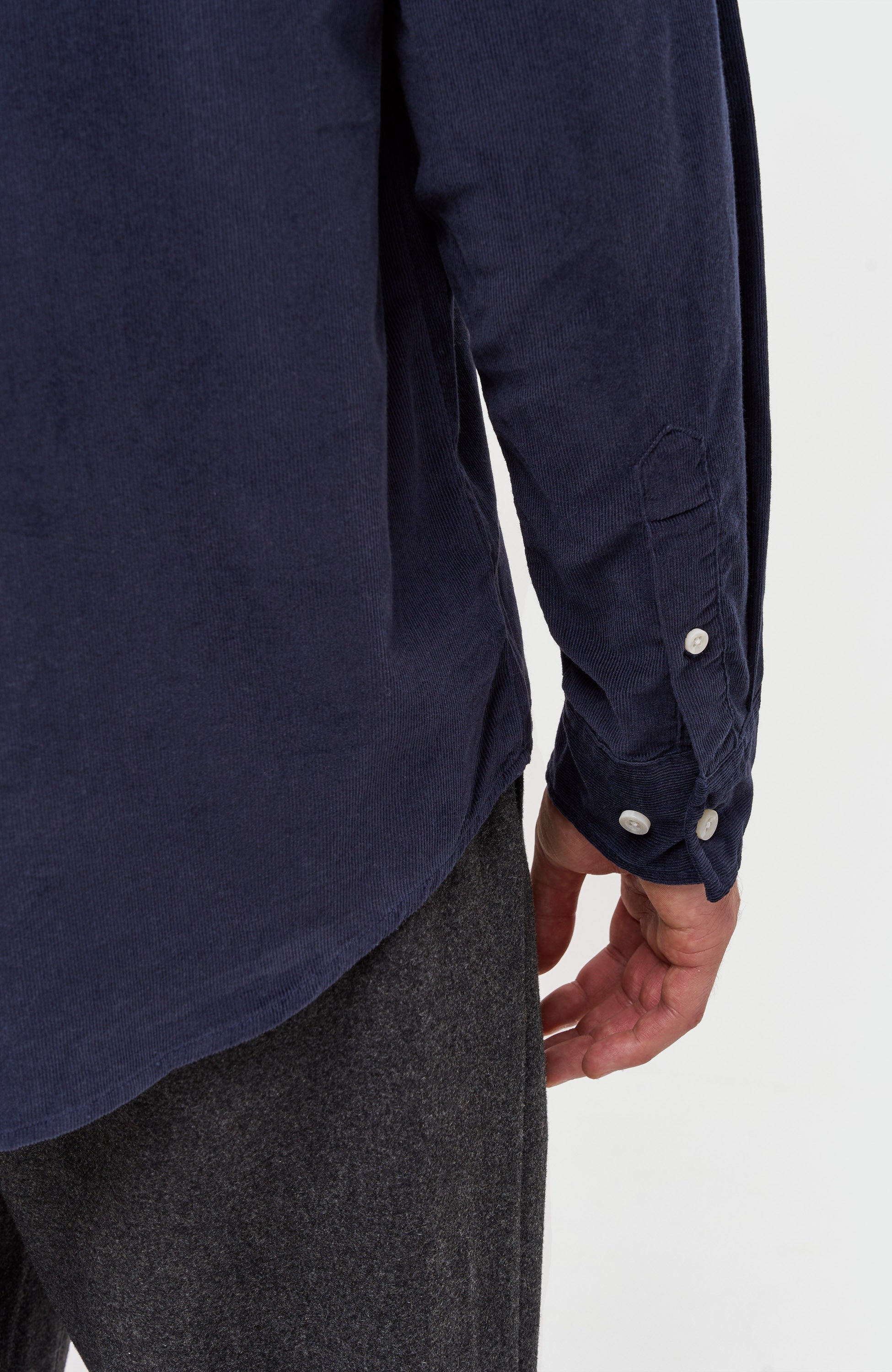Les deux Navy Corduroy shirt kristian image 7