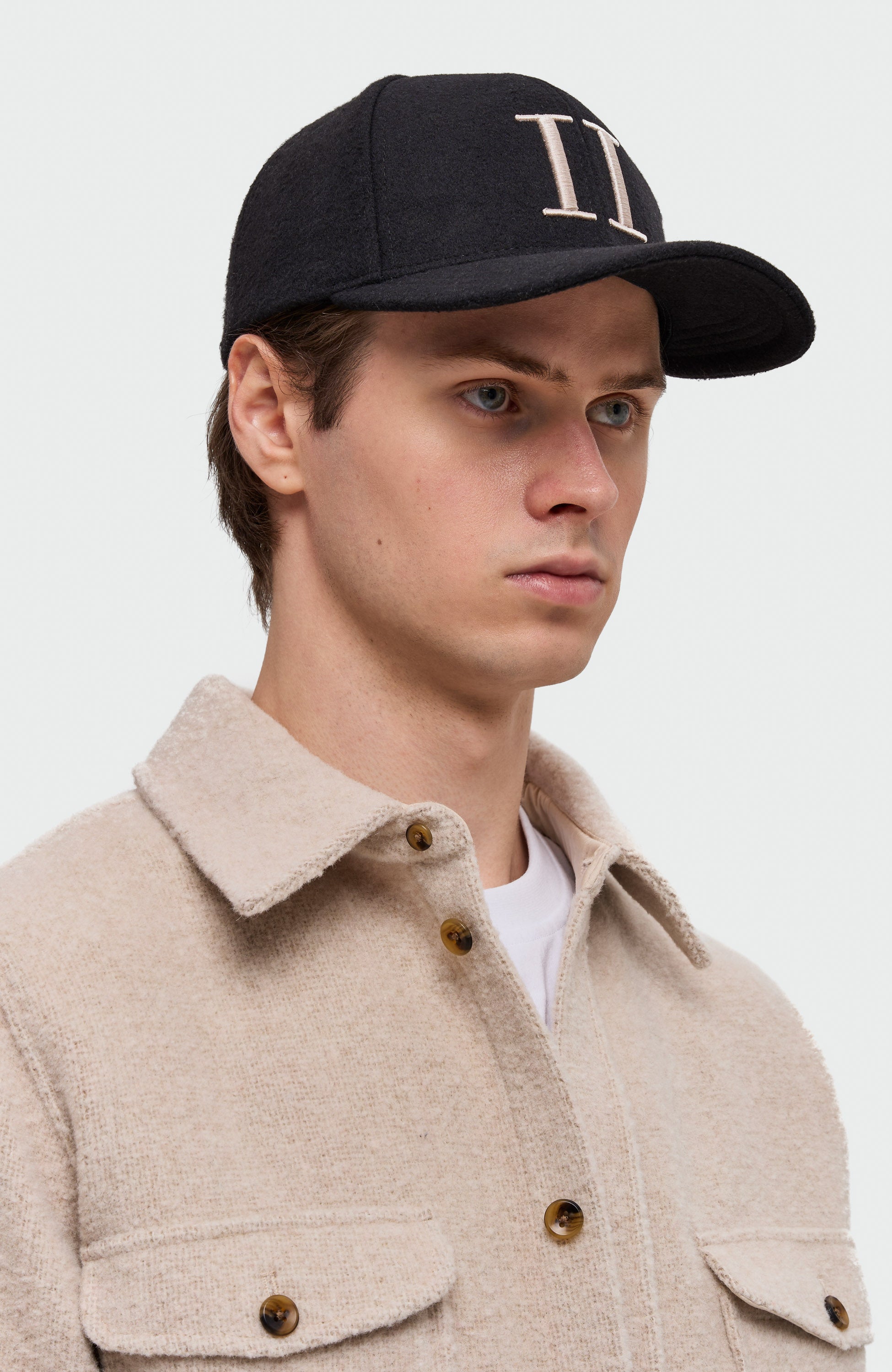Les deux Black Wool baseball cap encore image 3