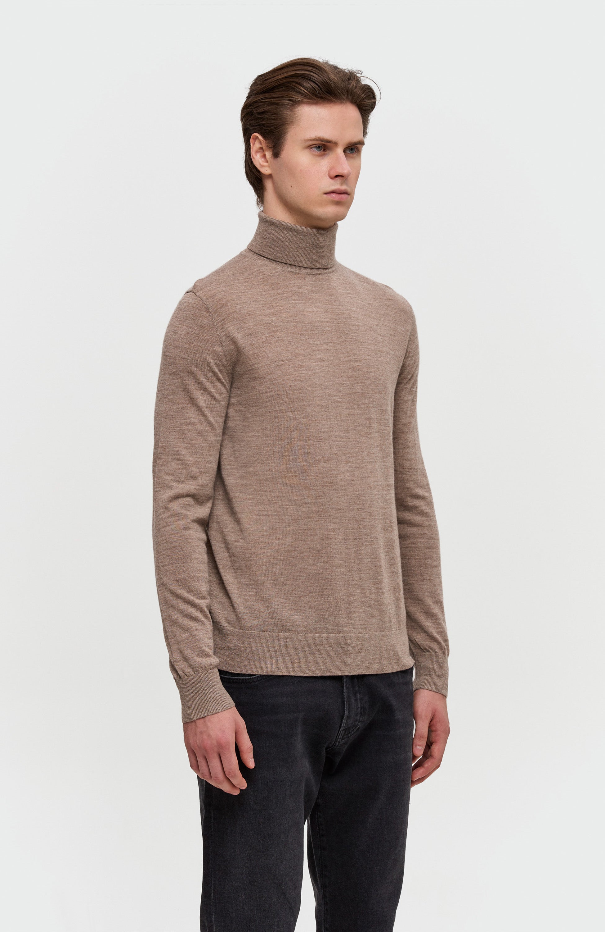 Tiger of sweden Beige Merino rollneck pullover nevile image 3
