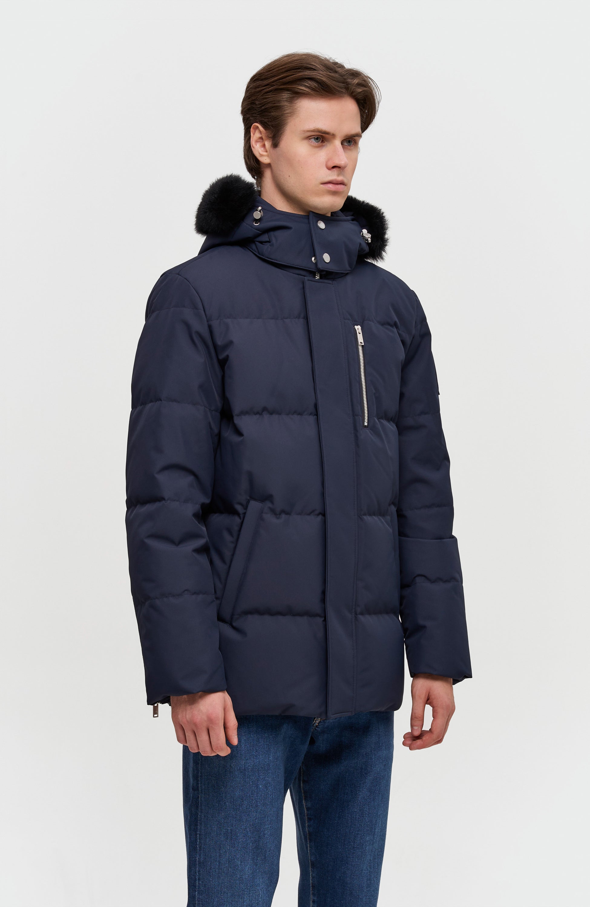 Moose knuckles Navy Puffer jacket cloud 3q image 4
