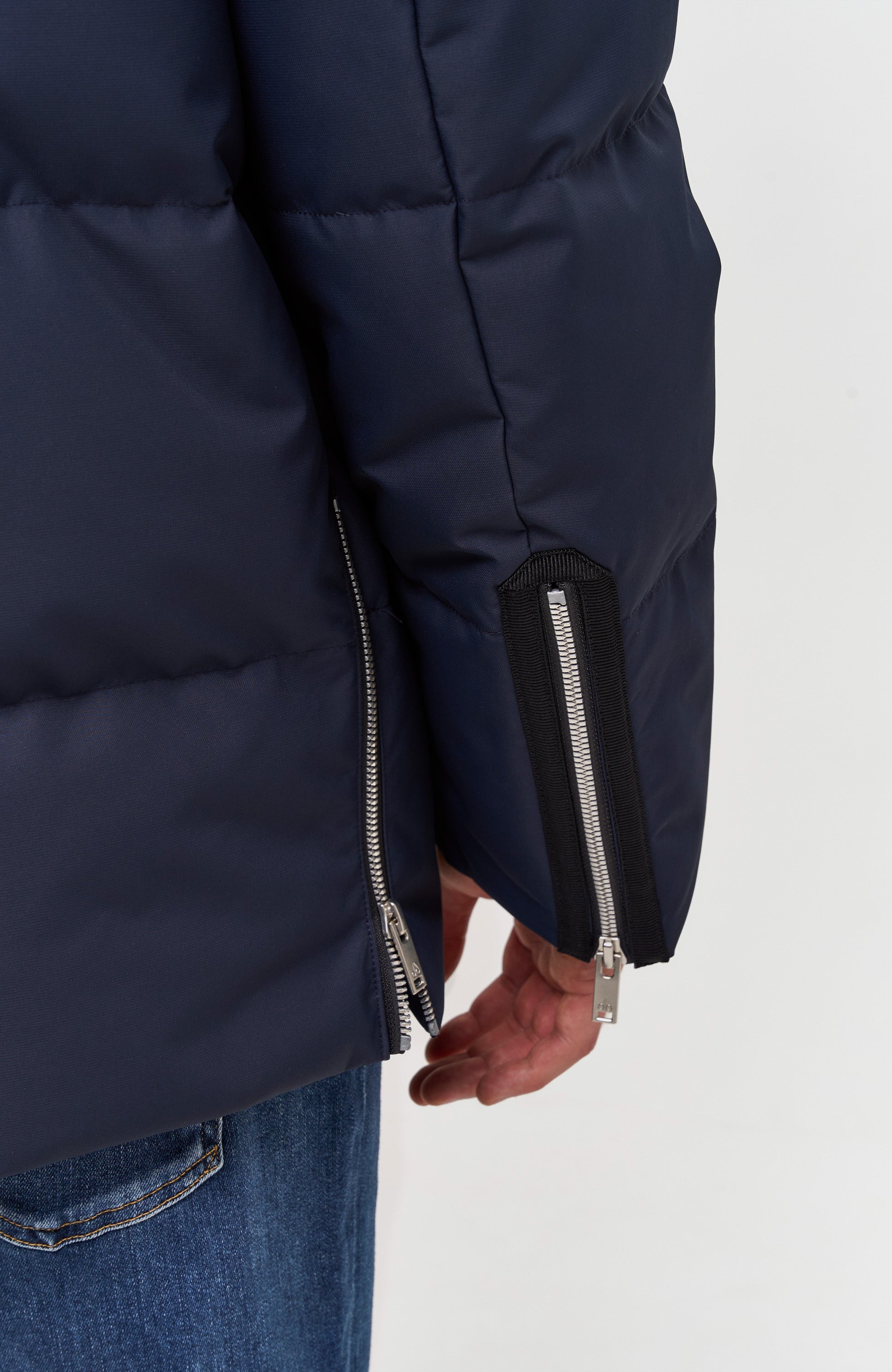 Moose knuckles Navy Puffer jacket cloud 3q image 8